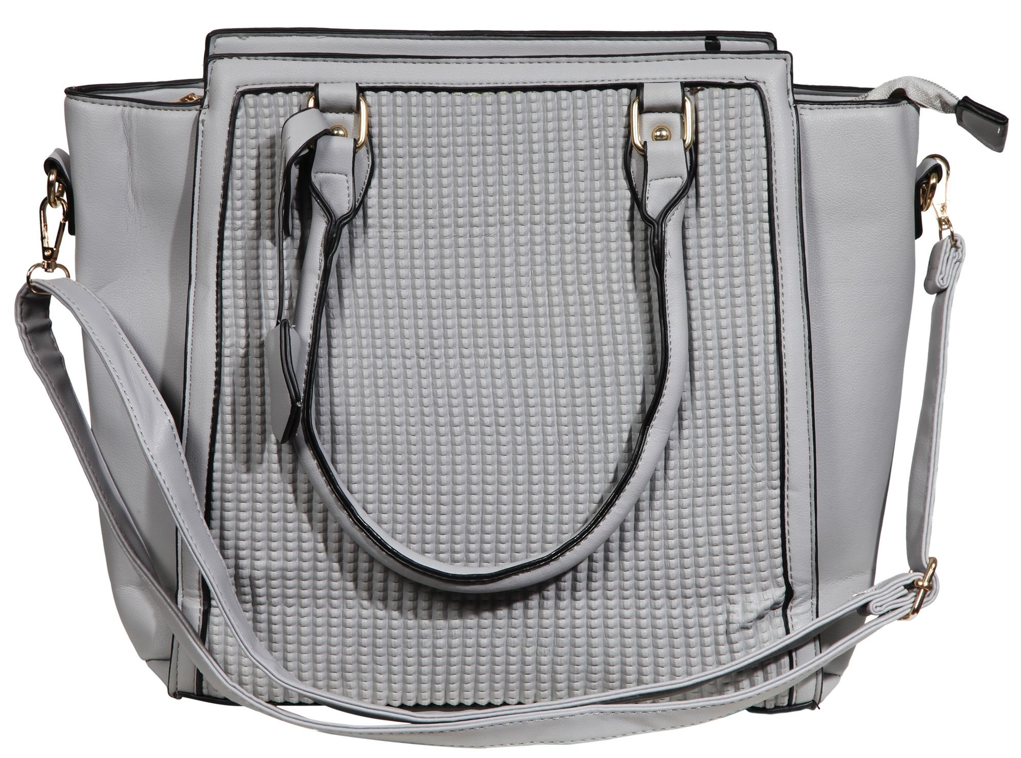 Damen Handtasche aus Lederimitat, Maße: 39x30x12cm