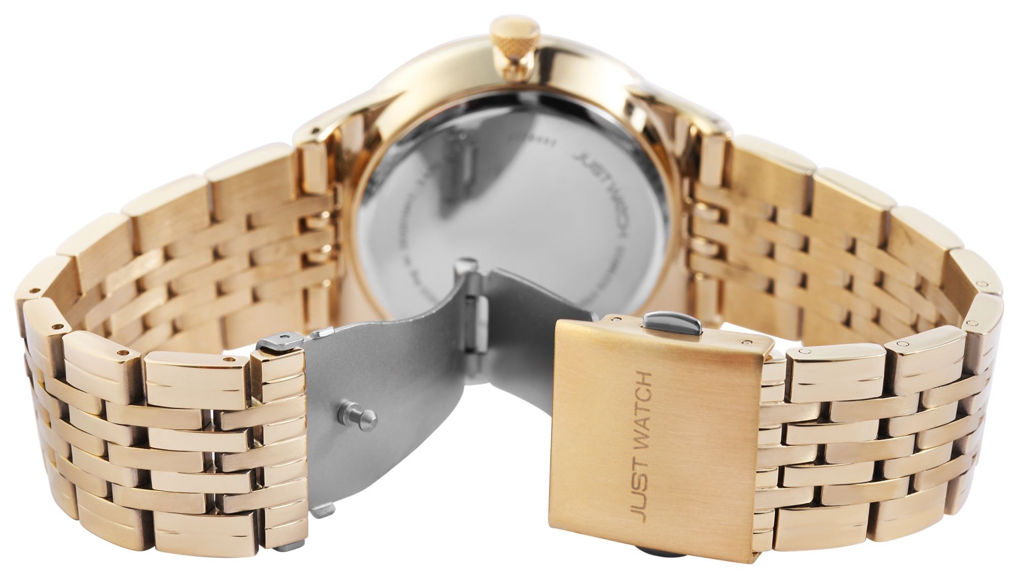 Just Watch Unisexuhr mit Edelstahlarmband, goldfarben