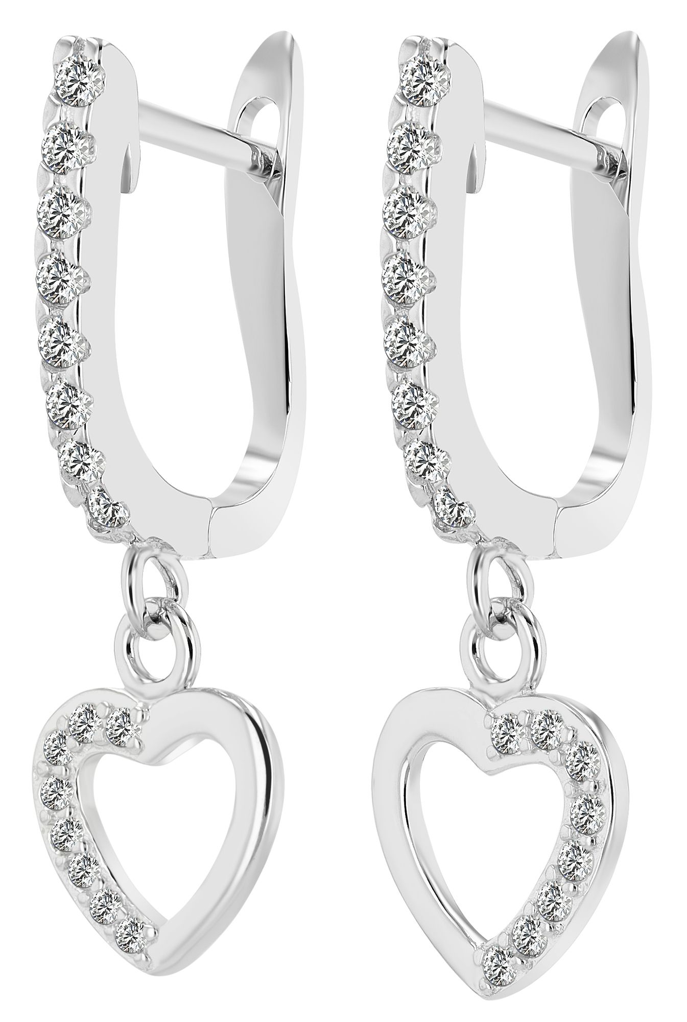 "Corwan" Creole mit Anhänger, 925/- Echt Silber