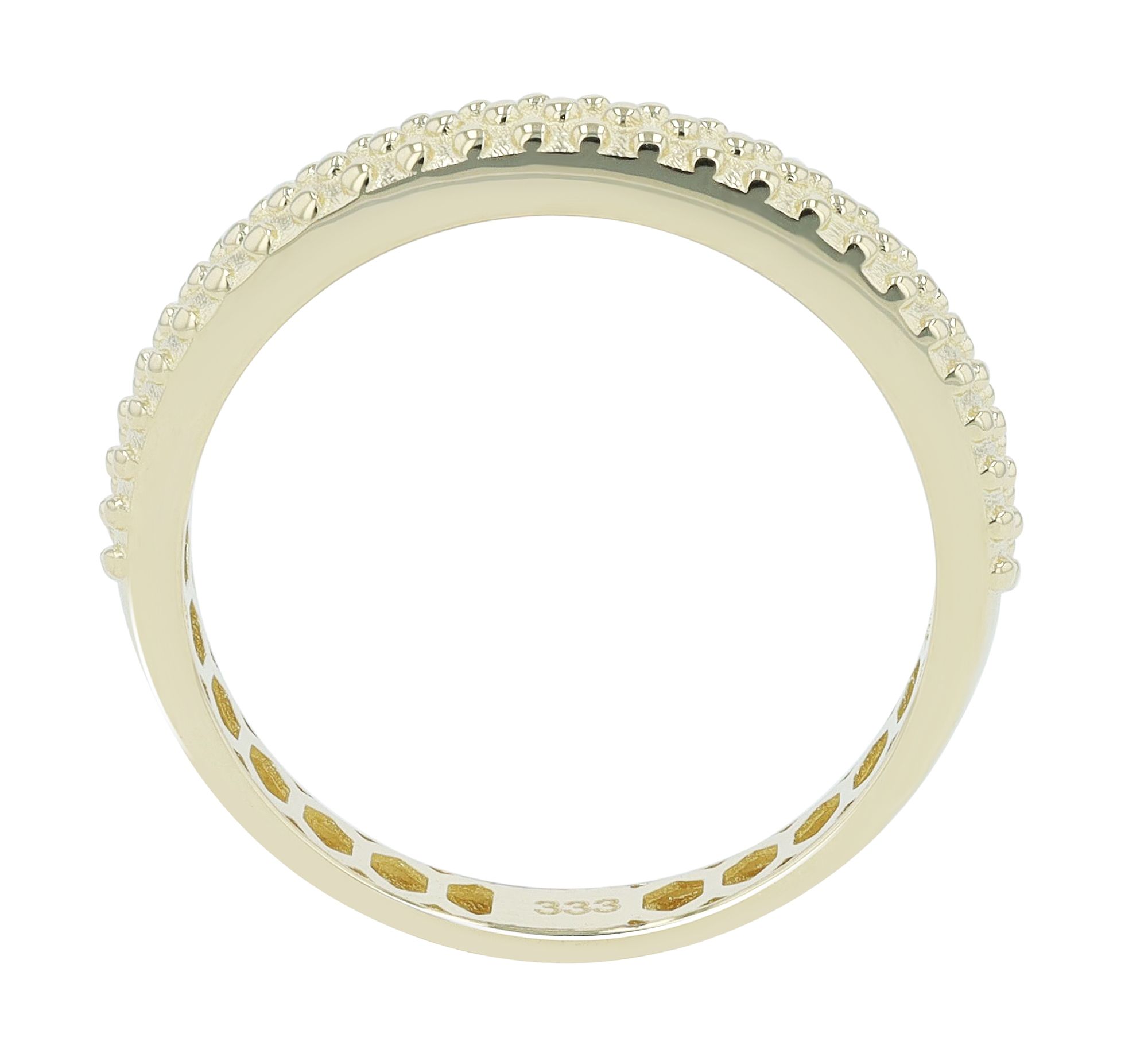 333/- Gold Ring "Amaia", 8 Karat, Gelbgold, Gr. 50