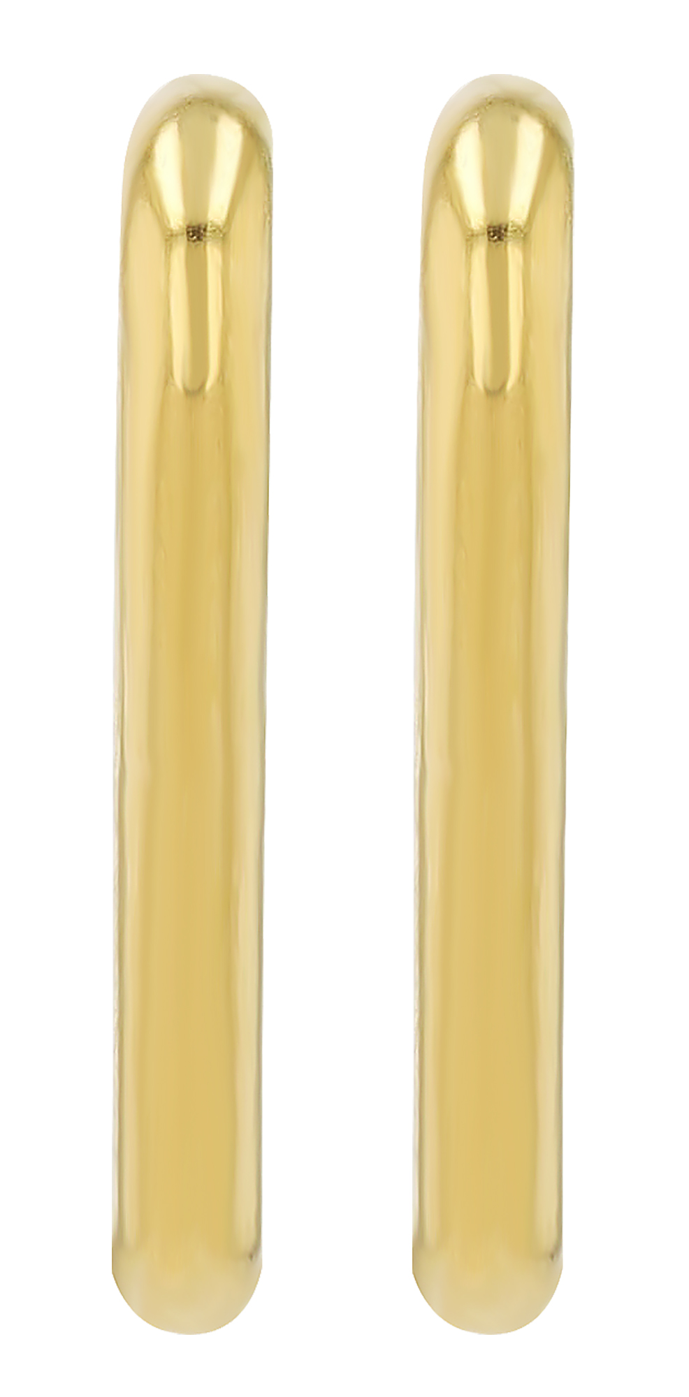 "Vicki" Edelstahl Creolen - Dreieckform (20 x 2,5 mm), goldfarben