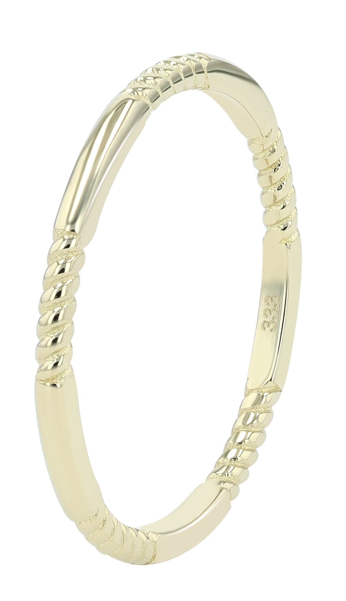 333/- Gold Ring "Mehdi", 8 Karat, Goldfarbig, Gr. 50