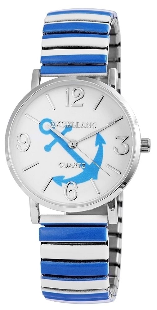 Excellanc Damenarmbanduhr mit Edelstahlzugband