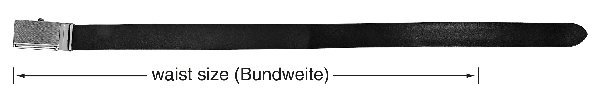 Leonardo Verrelli Echtleder Automatik-Gürtel, max. 90 cm/ 35 mm, schwarz - kürzbar