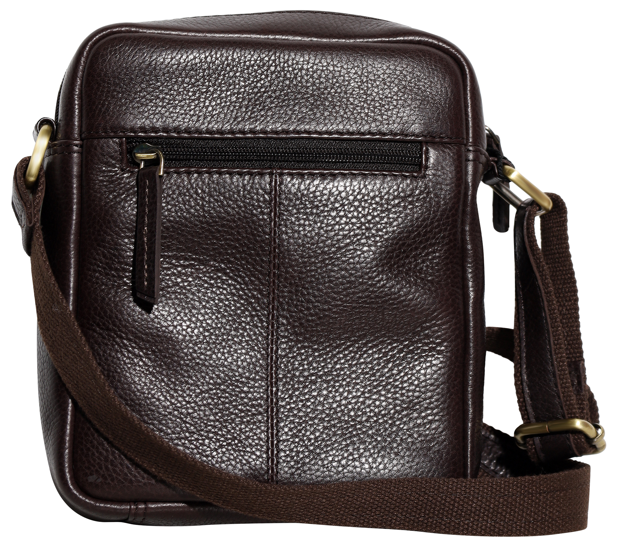 Leonardo Verrelli Crossbody-Tasche aus Echt Leder, Washed-Look