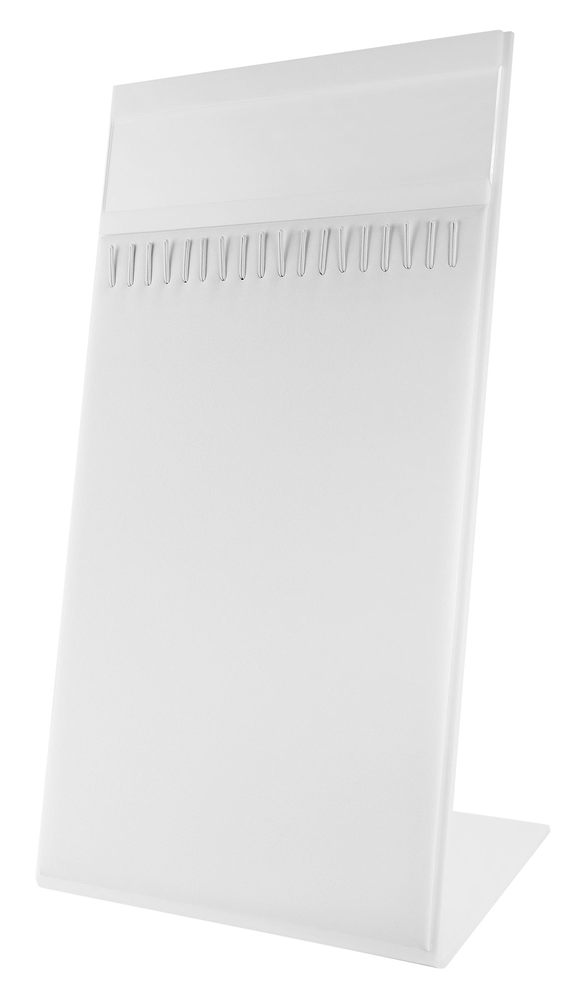 Schmuckdisplay aus Kunststoff in weiß 33 x 20 x 12,5 cm (für Schmuckkarten 7600034)