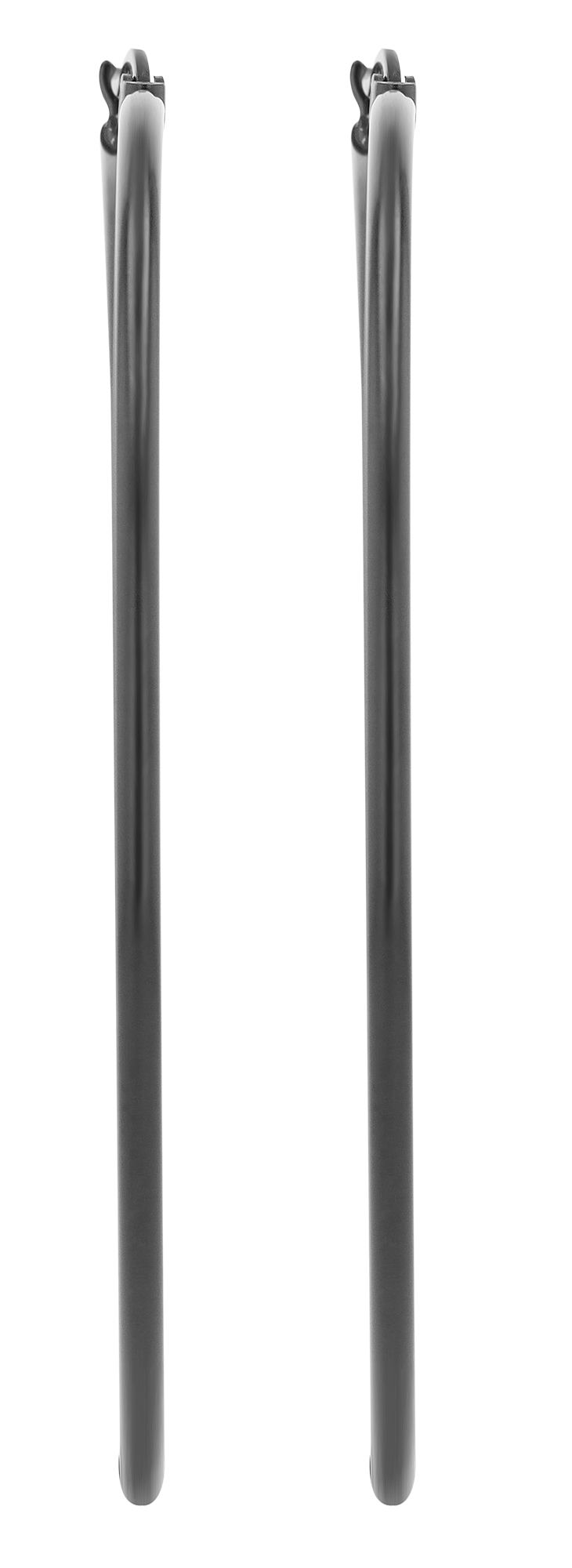Akzent Creolen, Edelstahl, schwarz, Ø 60 mm