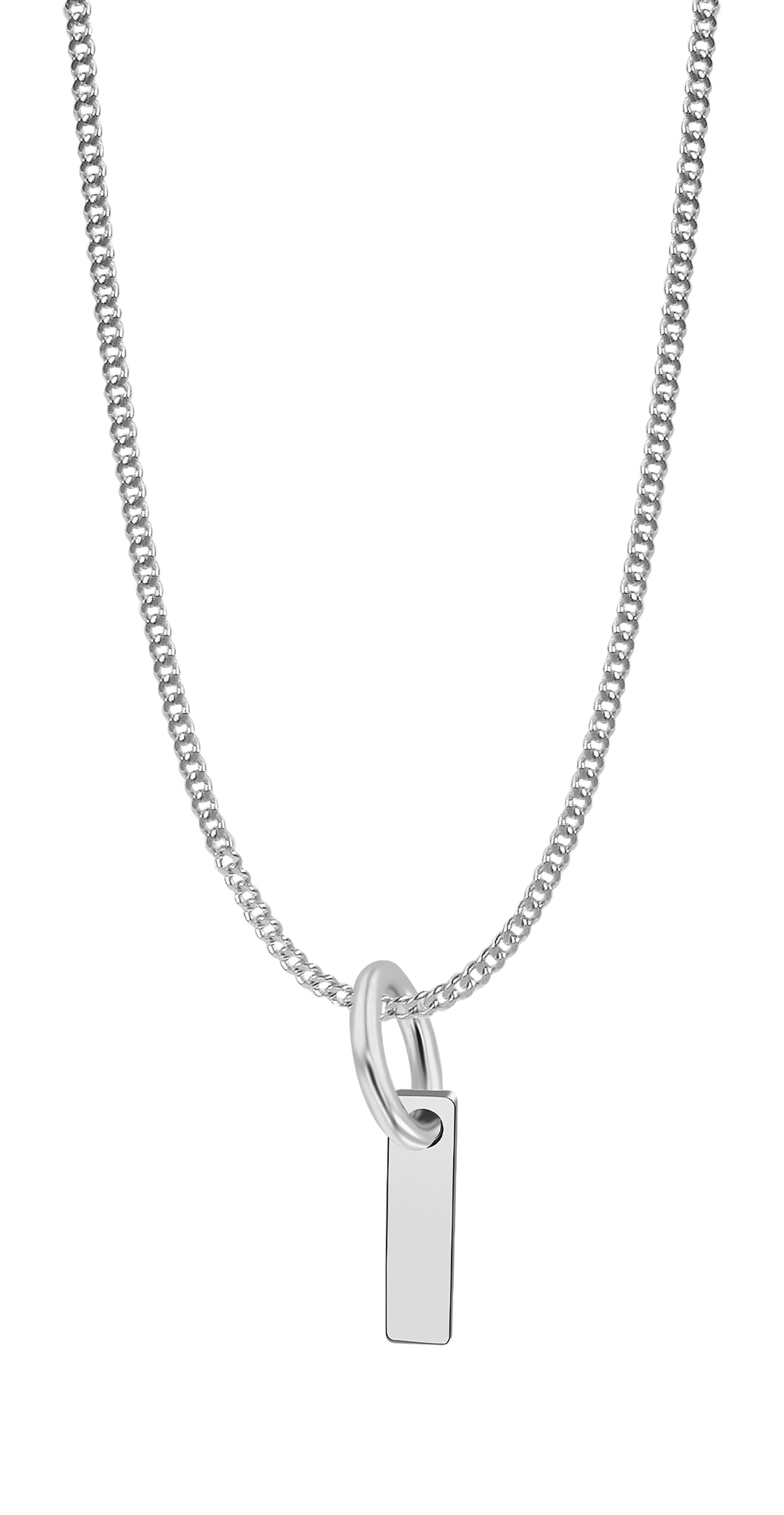"Feinsil" 925/- Echt Silber Anhänger I, Buchstaben/ Initialien, rhodiniert