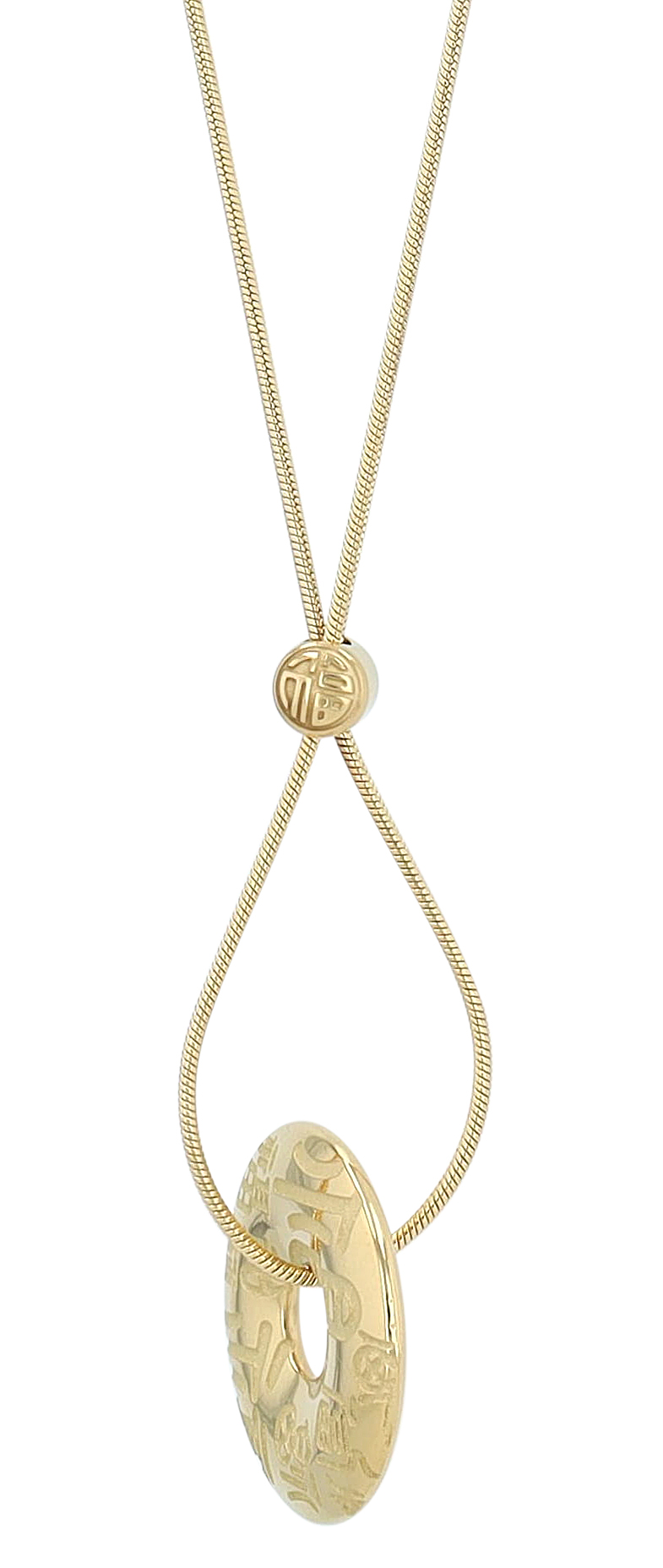 "Chun" Edelstahlkette mit Anhänger, 38 +5cm