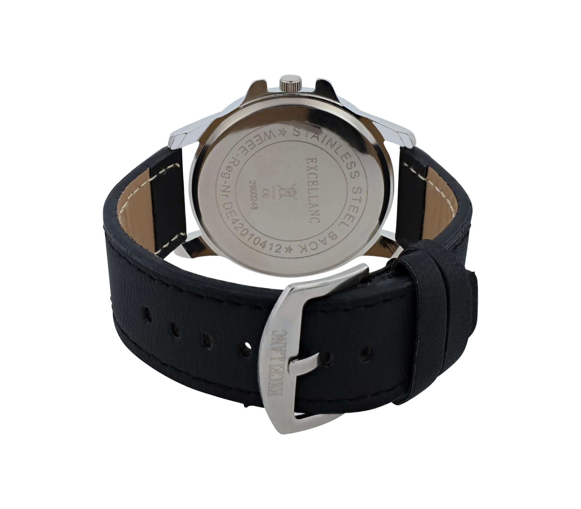 Excellanc Herrenuhr mit Lederimitationsarmband, verschiedene Farben