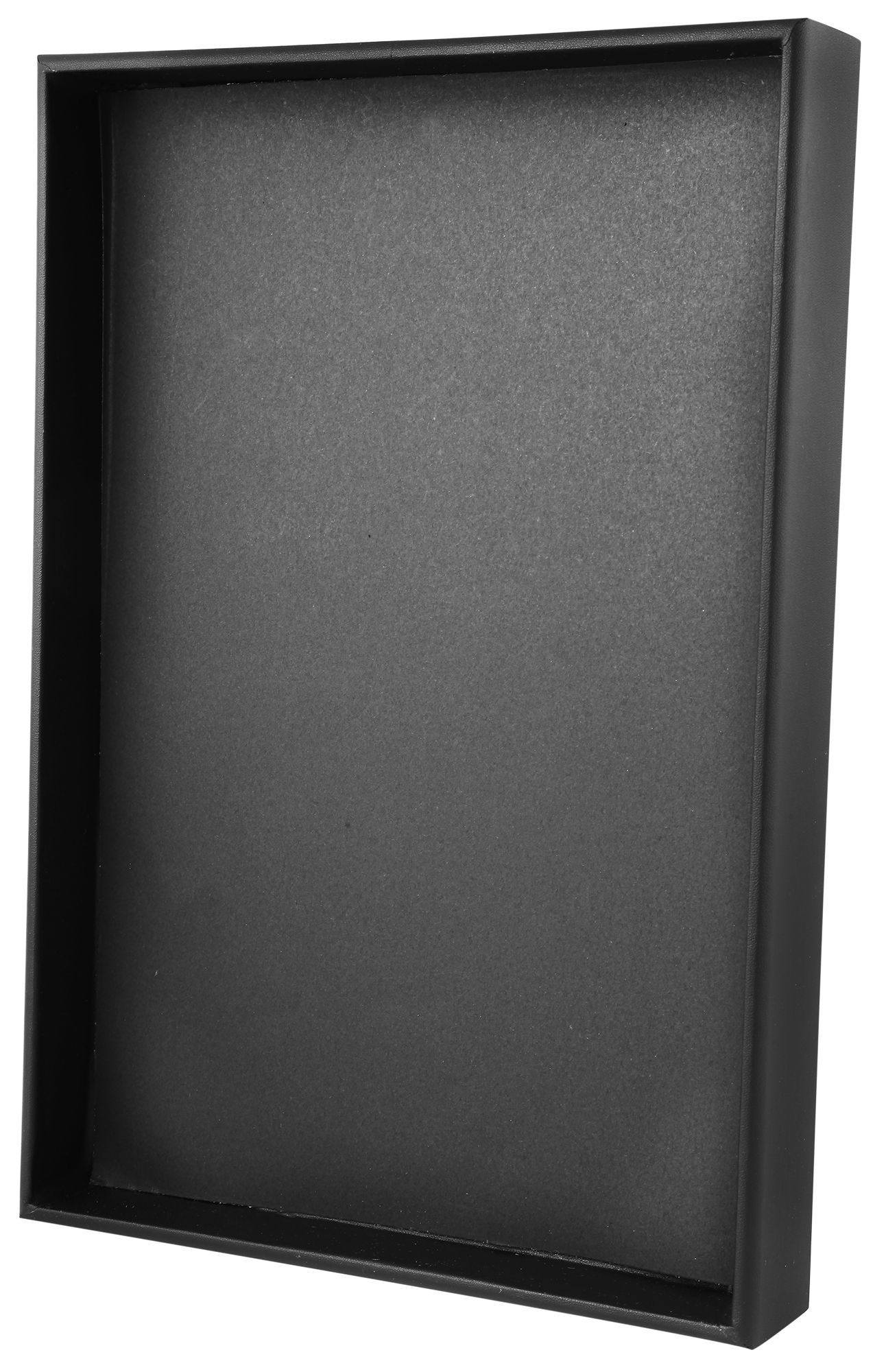 Schmucktablett zur Präsentation ohne Inlays, schwarz, 34,5 cm x 23,5 cm x 4,5 cm