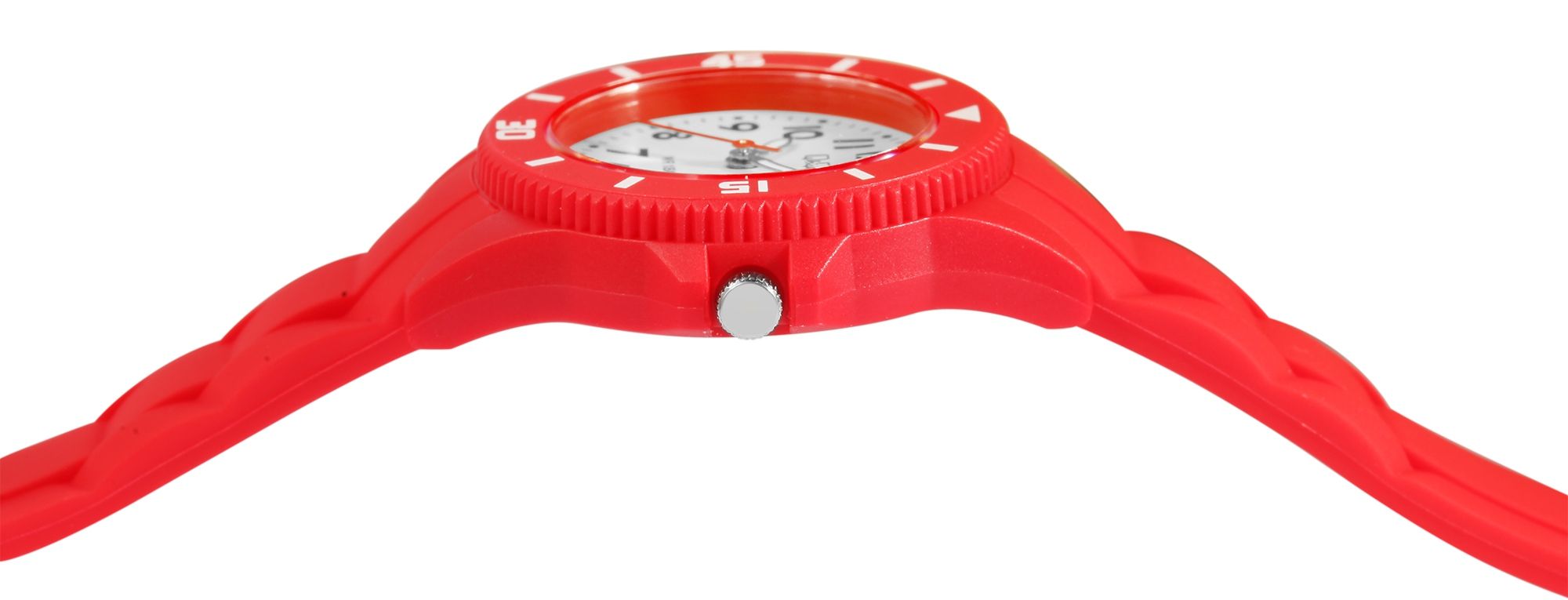 Q&Q Kinder-/Jugenduhr mit Silikonarmband, 10 ATM, rot