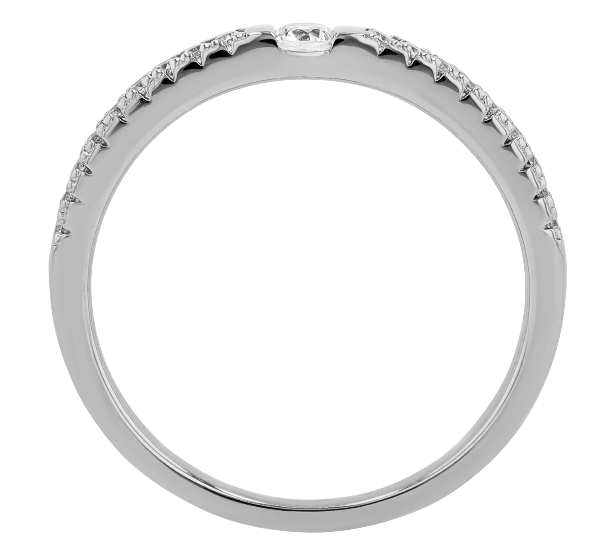 Sif Jakobs Jewellery 925/- Echt Silber Ring "Ellera Uno" Gr 54, Zirkonia (weiß), rhodiniert