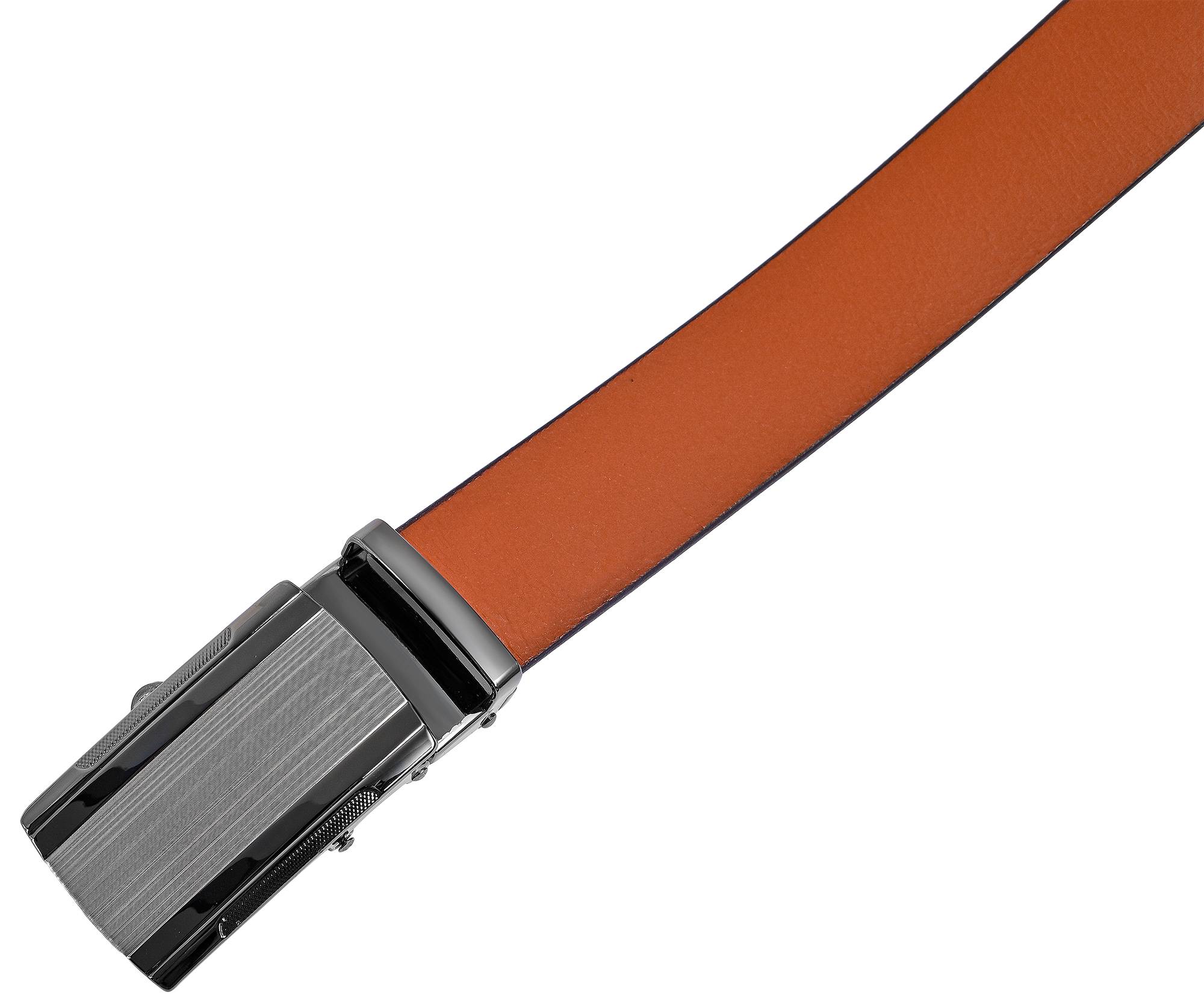 Leonardo Verrelli Echtleder Automatik-Gürtel, max. 100 cm/ 35 mm, braun (tan) - kürzbar