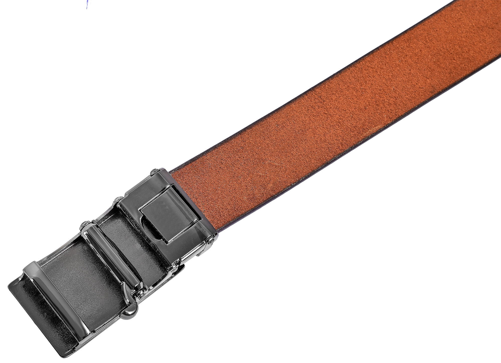 Leonardo Verrelli Echtleder Automatik-Gürtel, max. 120 cm/ 35 mm, braun (tan) - kürzbar