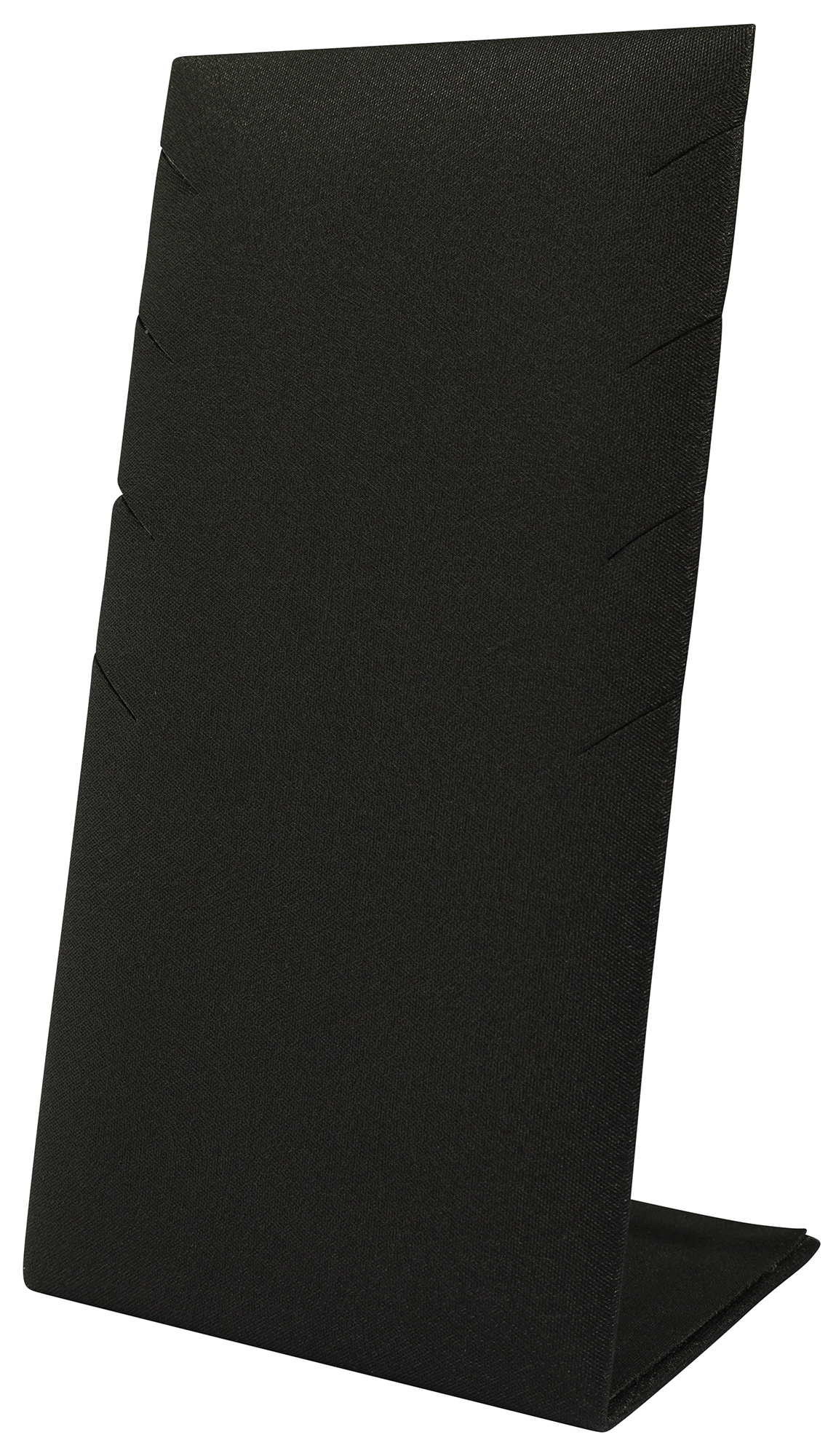 Aufsteller für 4 Ketten (Dekoserie Soft), PU-bezogen, 13,5 cm, schwarz