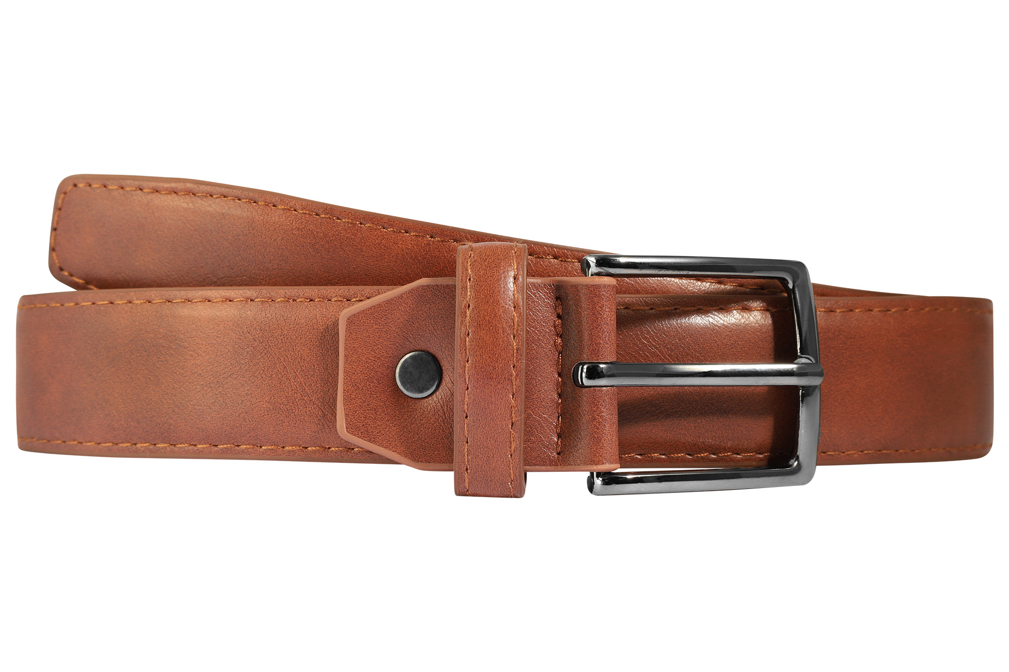 Gürtel aus Lederimitat, VE12, 1x Gr. 90 cm, 2x 100 cm, 3x 110 cm, 3x 120 cm, 3x 130 cm, kürzbar, braun