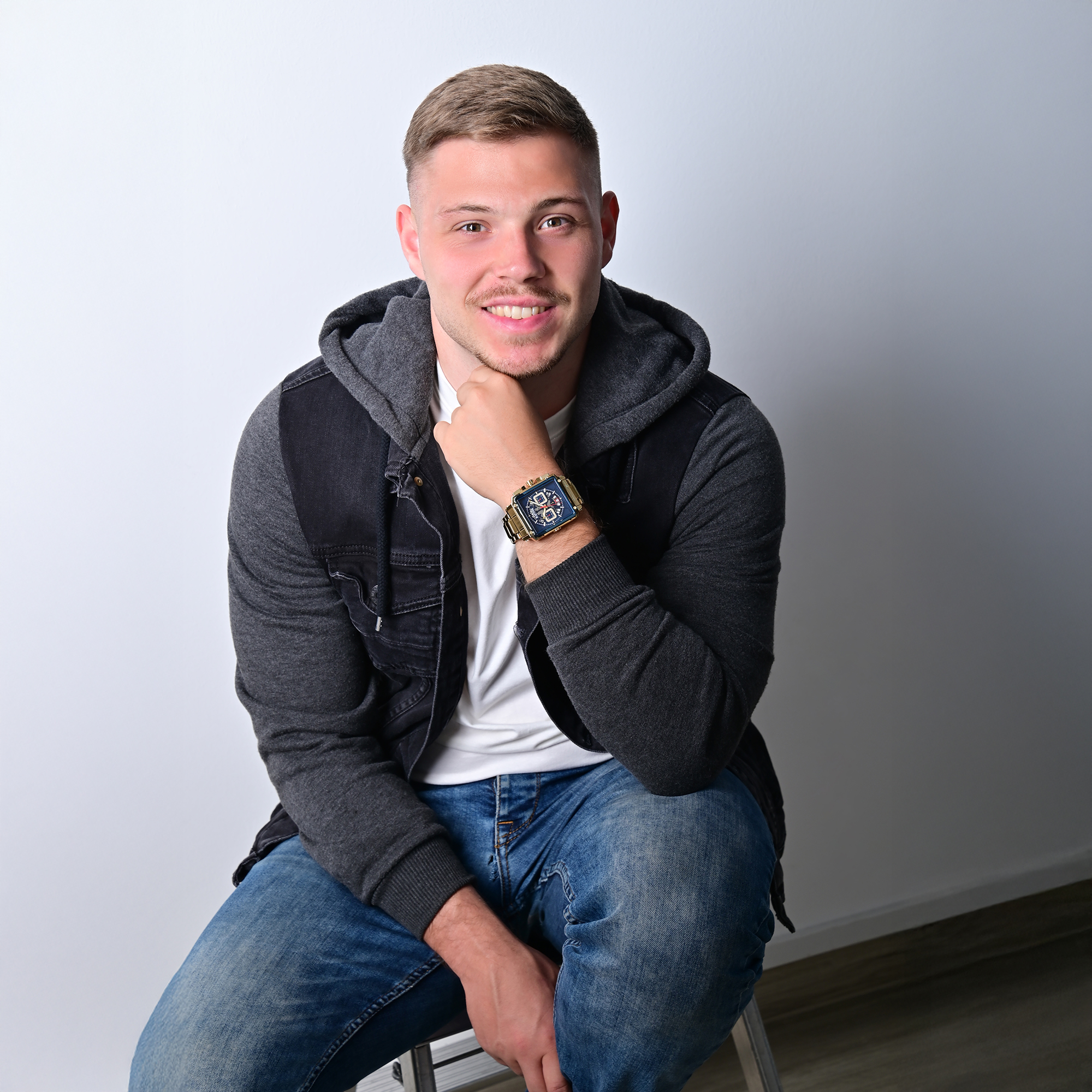 Raptor Limited Herrenuhr "Oscar" mit Edelstahlarmband