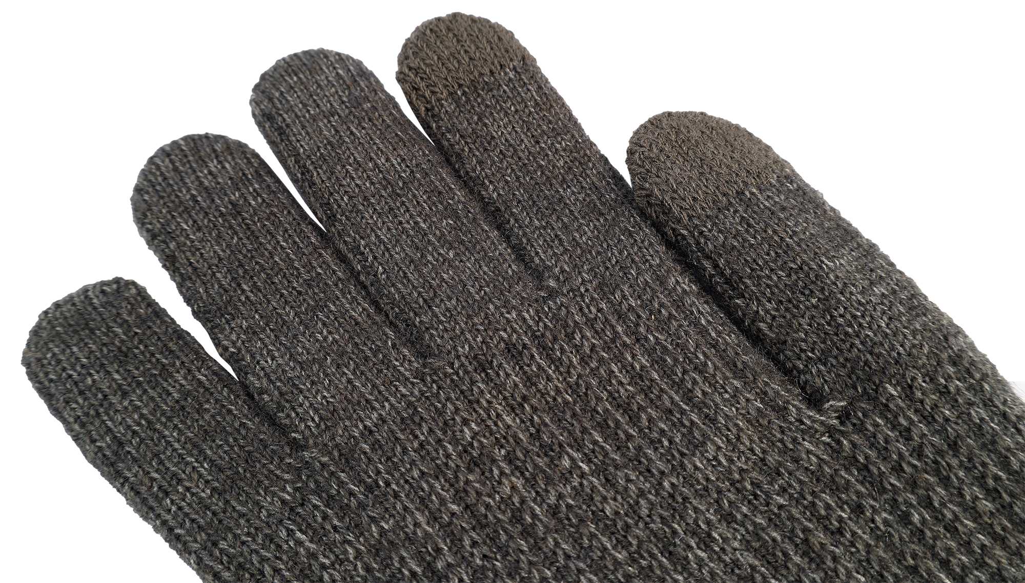 Herren-Handschuhe, Gr L, grau, Touch-Finger, 100% Polyester, VE-4