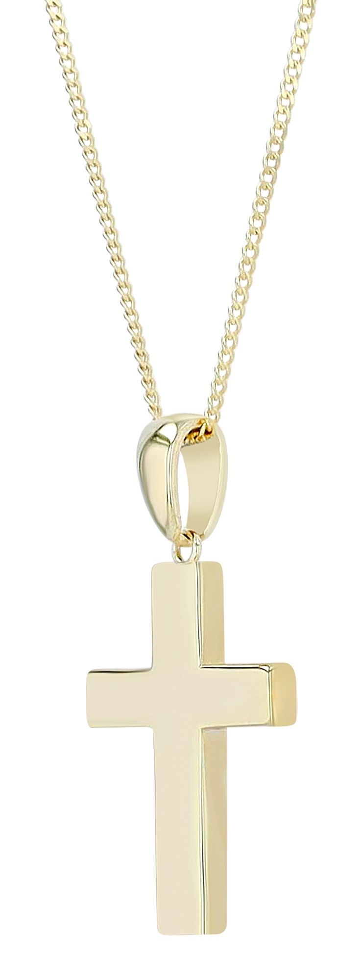 "Hallie" 925/- Echt Silber, Anhänger Kreuz, vergoldet