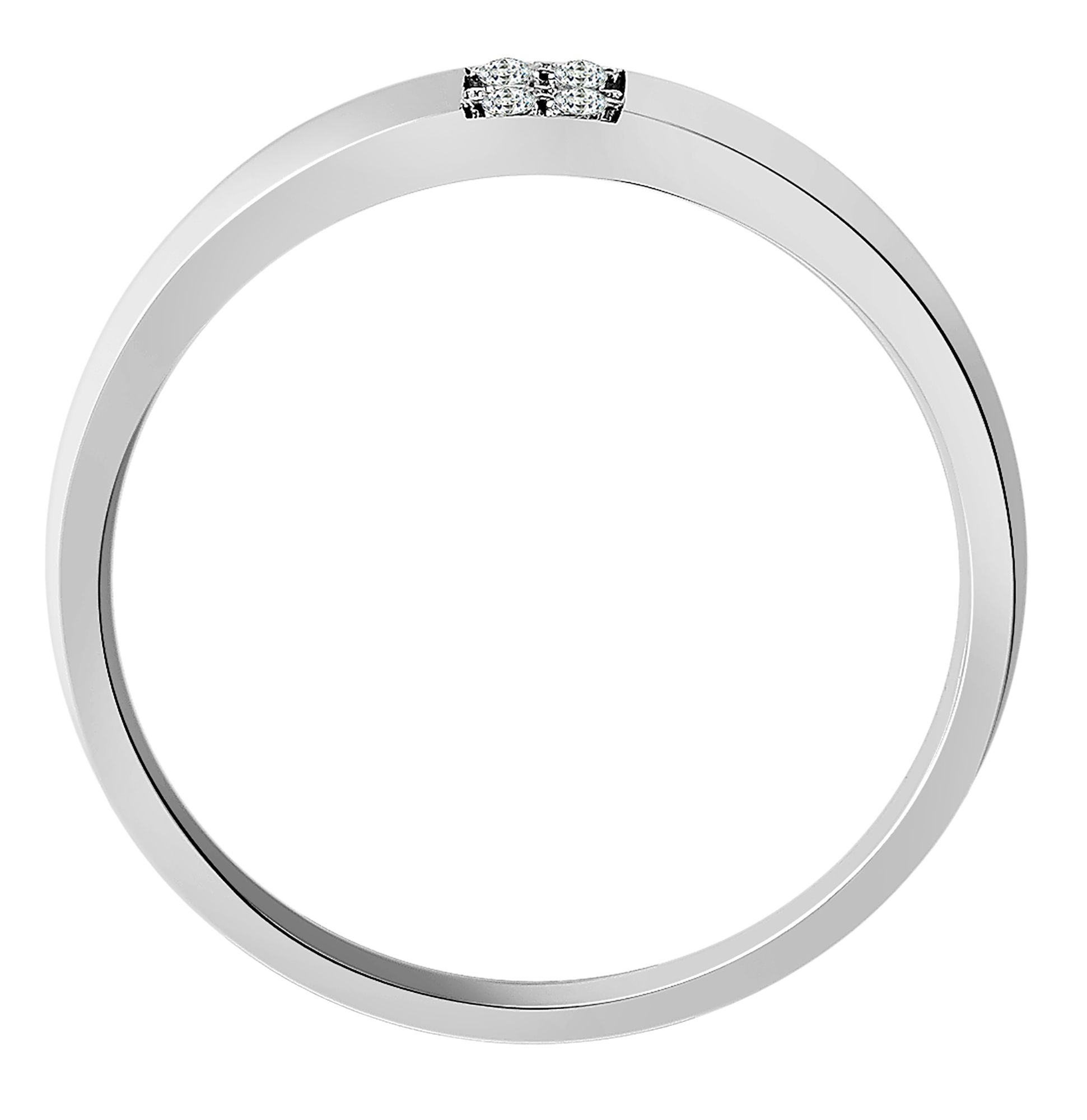 925/- Echt Silber Ring "Jorunn" mit Zirkoniabesatz, 925/rhodiniert, Gr. 48