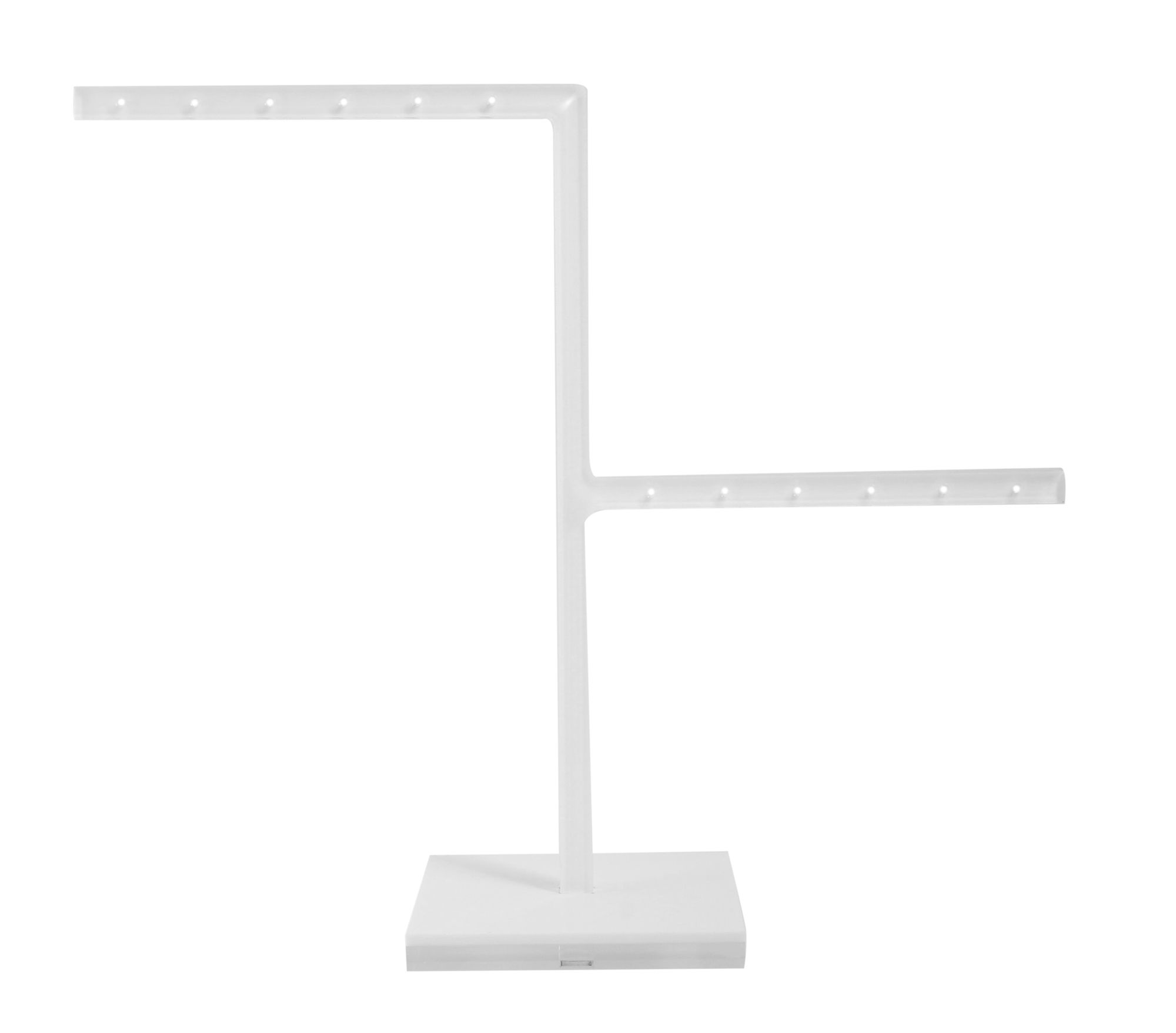 Acryl Aufsteller für 6 Paar Ohrringe(Dekoserie Glossy), weiß