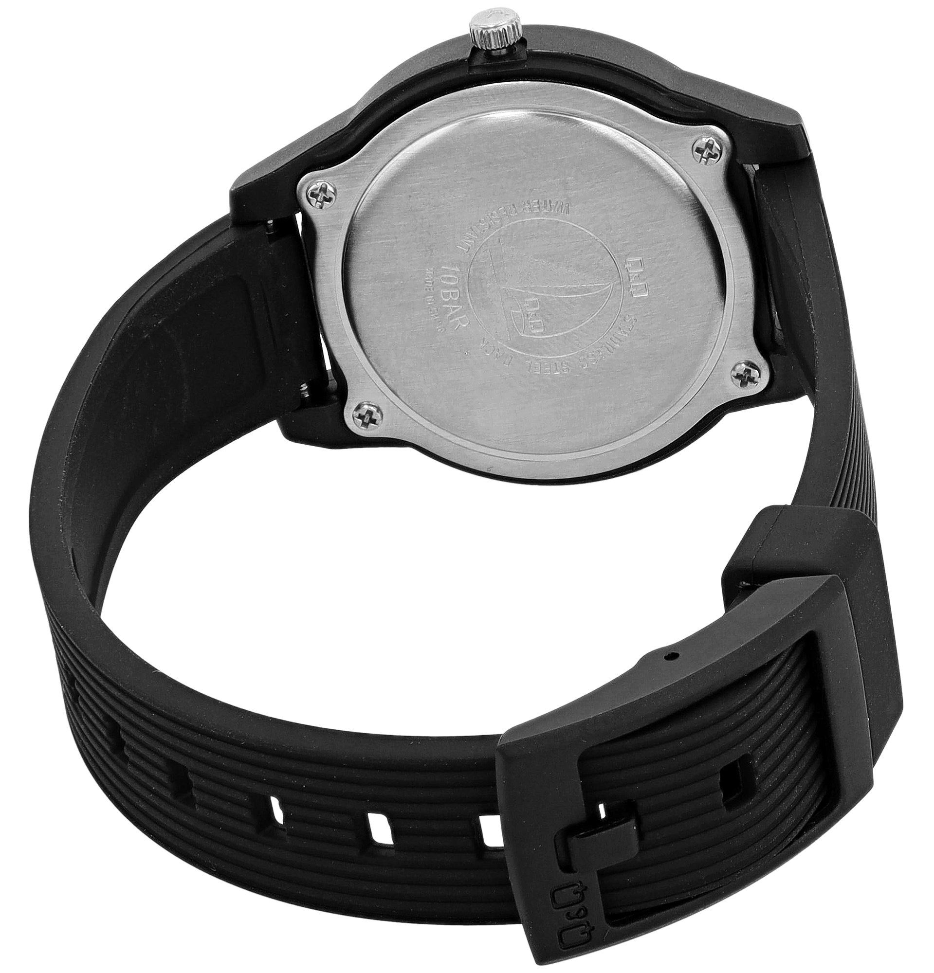 Q&Q Damen-/ Jugenduhr, Resinband, 10 ATM, Ø 32 mm,