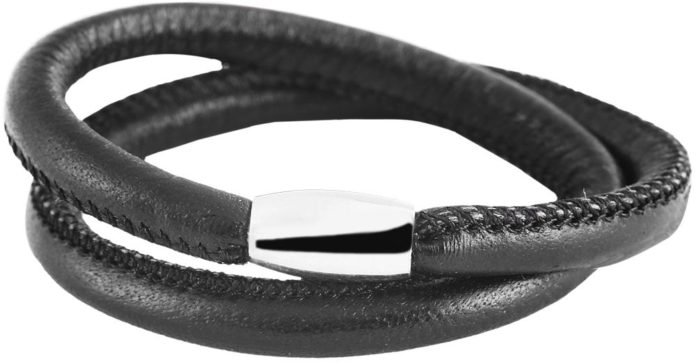 Cham Cham Echt-Leder Rundarmband, Länge 36 cm, Ø 6,7 mm