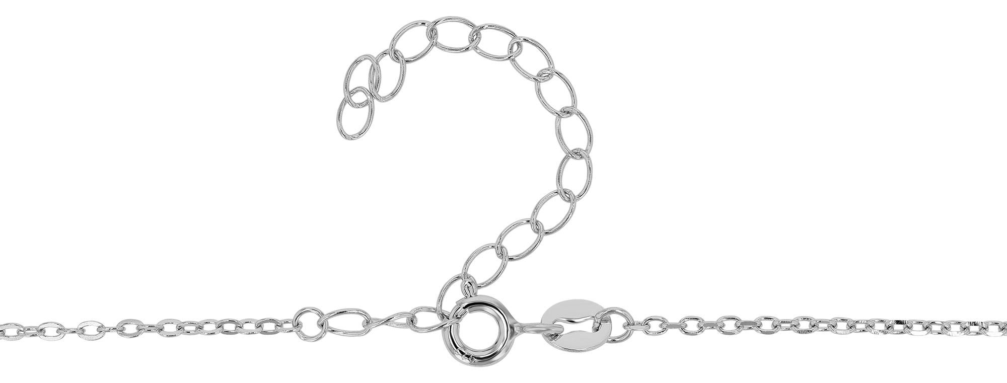 "Quinn" - Kette mit Infinity Anhänger, 925/- Echt Silber, 43+3 cm