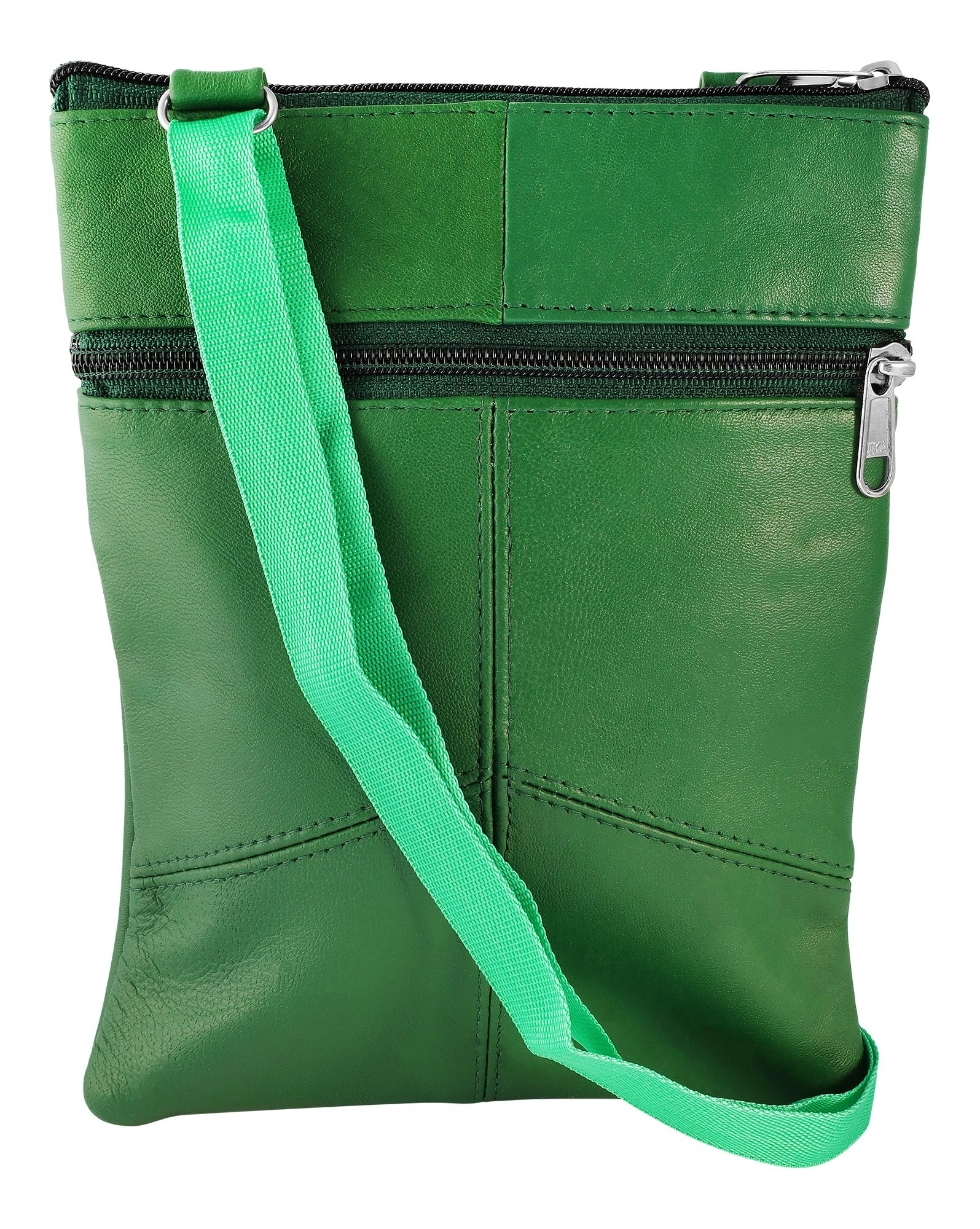 Steinmeister Echtledertasche, dunkelgrün