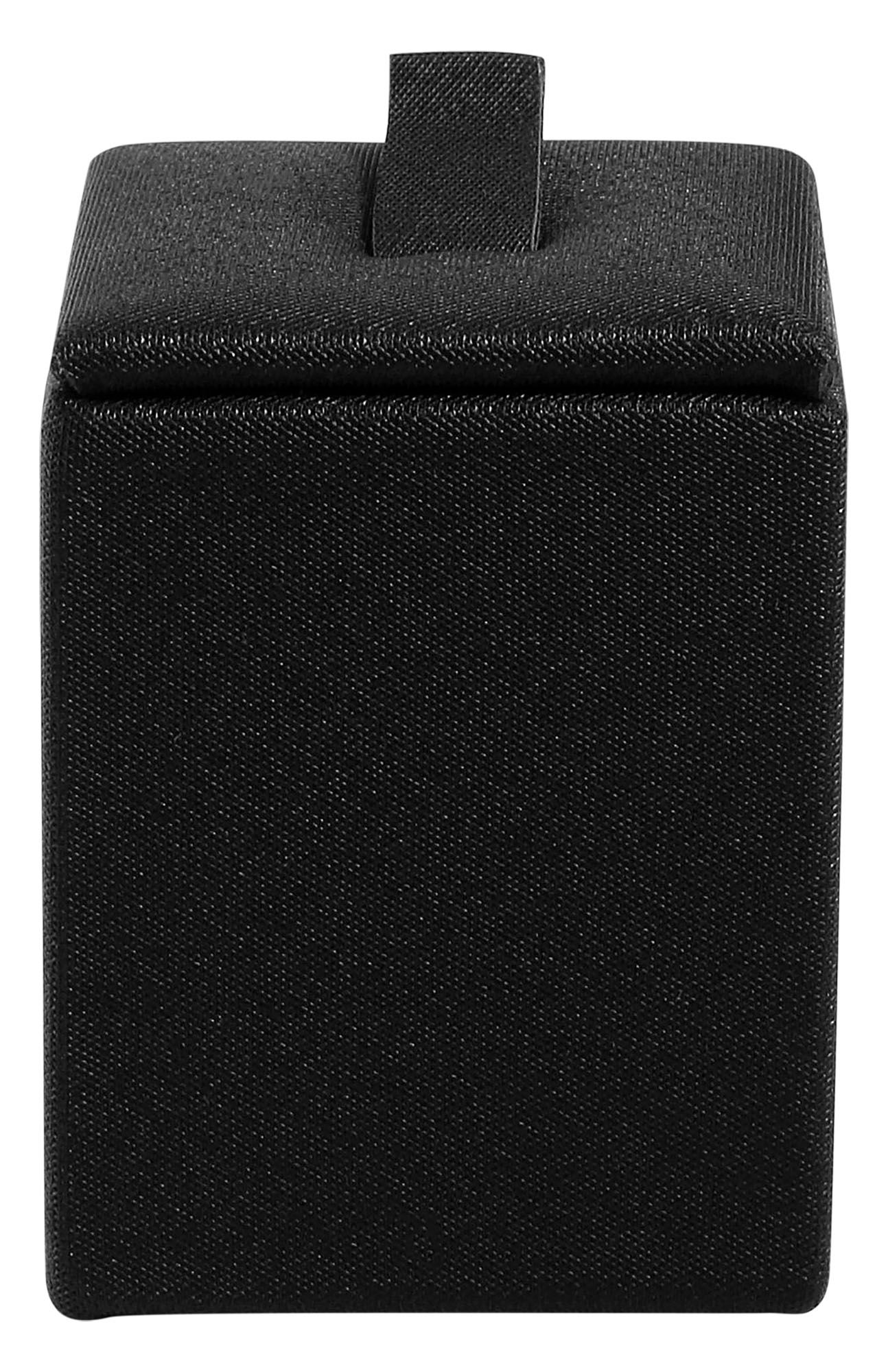 Ringaufsteller (Dekoserie Soft), PU-bezogen, Höhe 4,5 cm, schwarz
