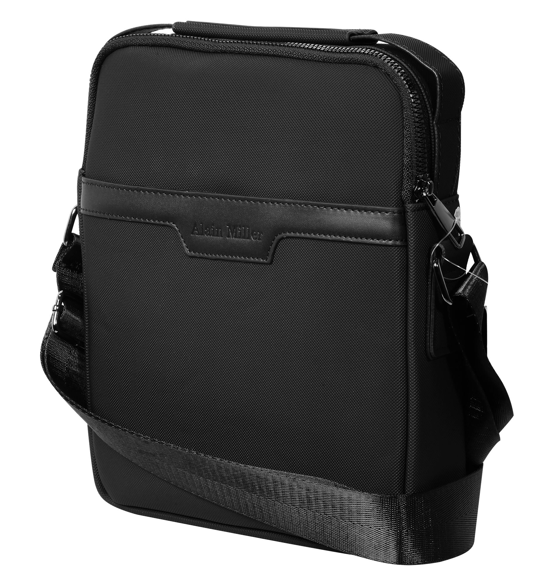Alain Miller Tasche aus Textil mit verstellbaren Gurt, schwarz