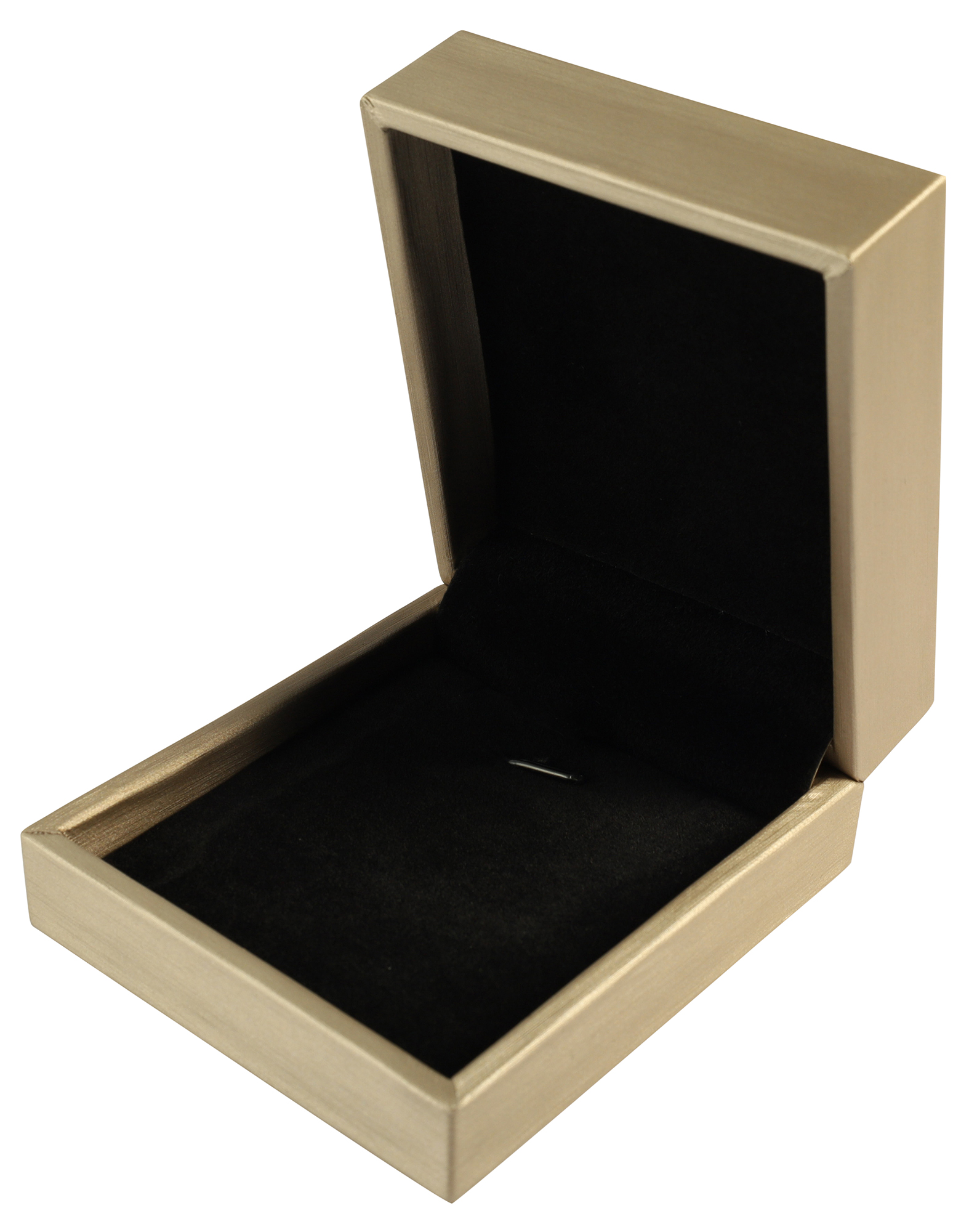 Schmuckbox (Kette) 7,4 x 8,4 cm, Kunststoff, champagnerfarben, VE10