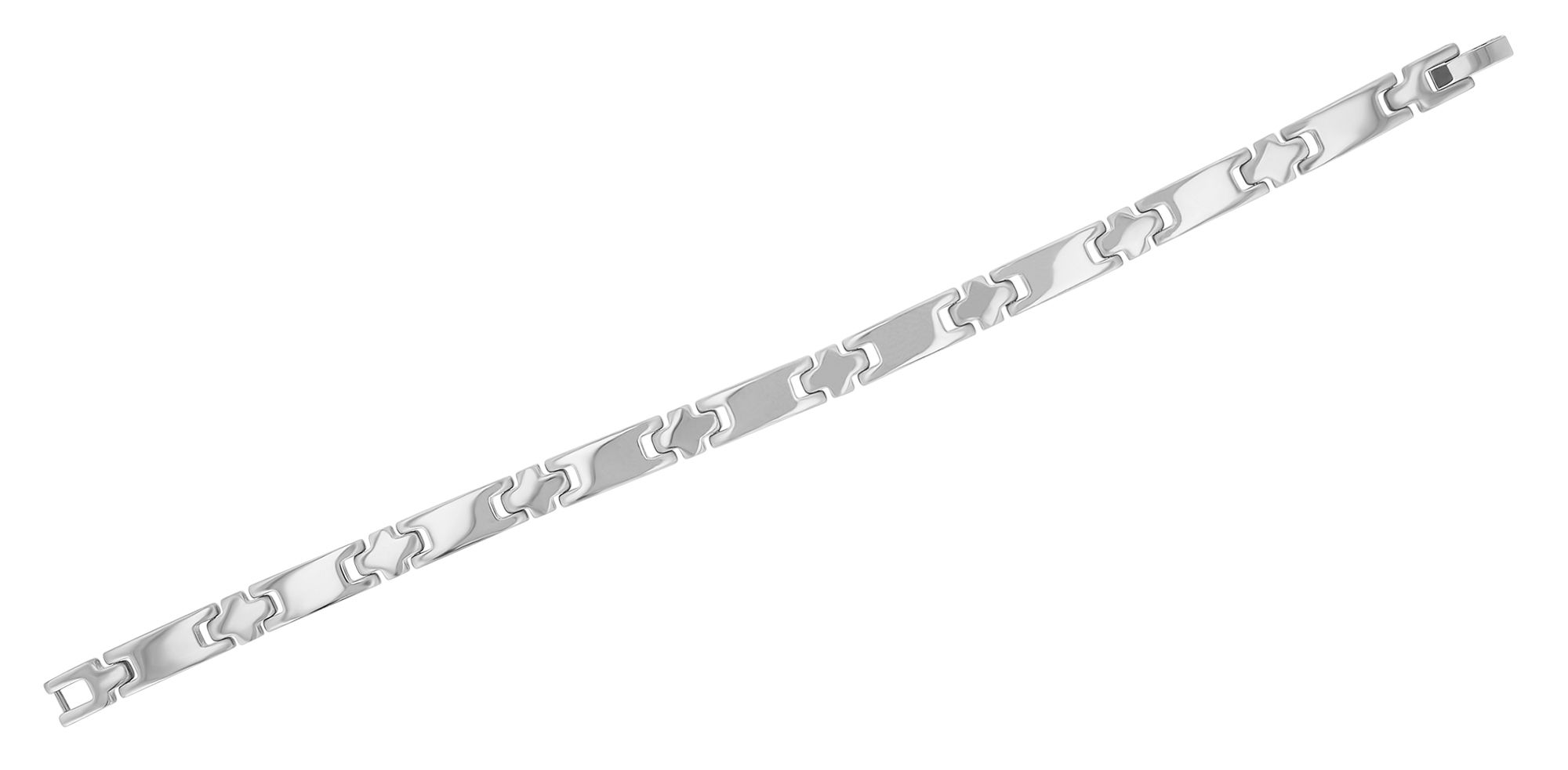 Akzent Edelstahlarmband "Ragnarok", 21 cm, silberfarben
