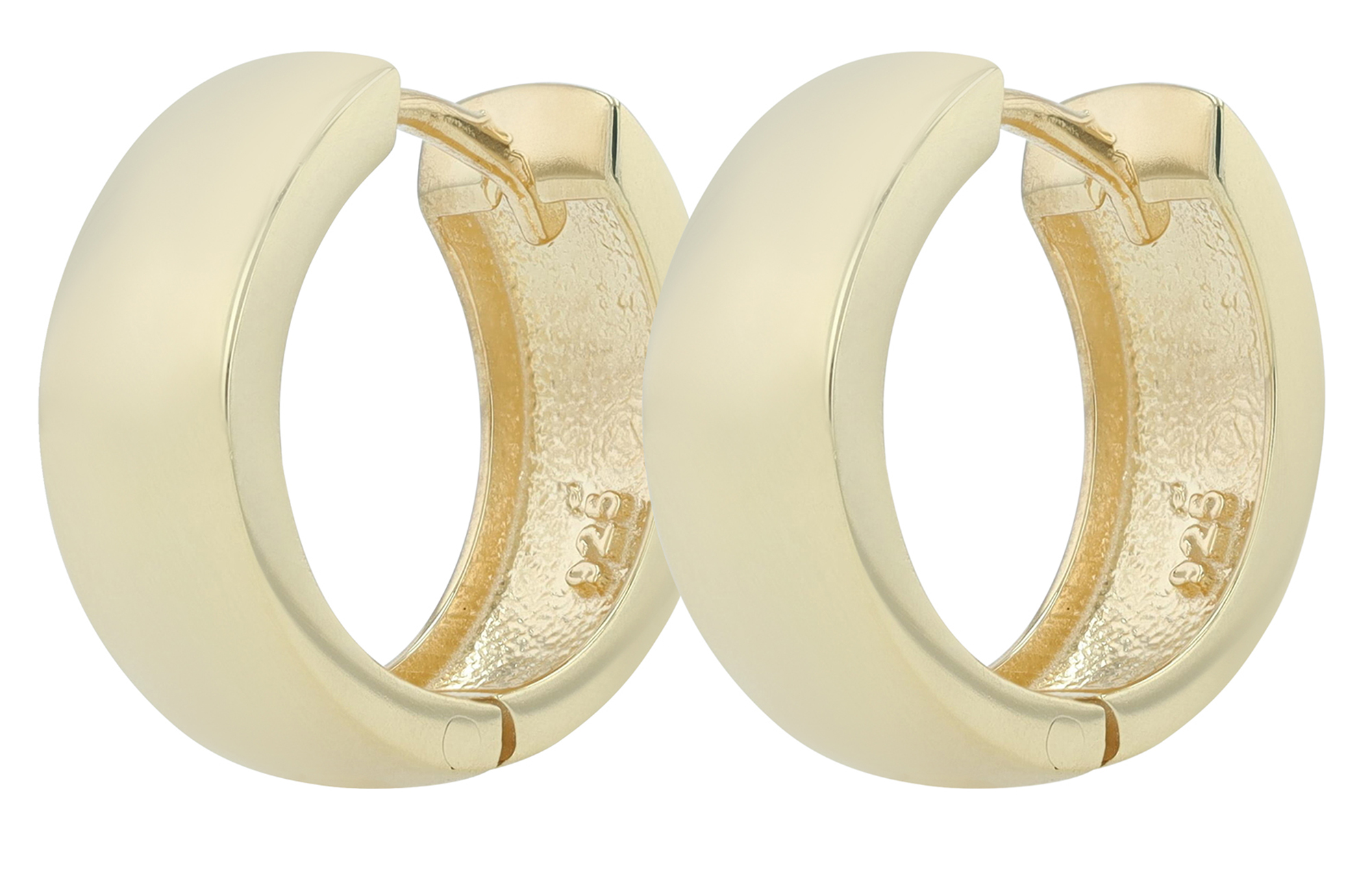 "Adels" 925/- Echt Silber Creolen/ Hoops, vergoldet