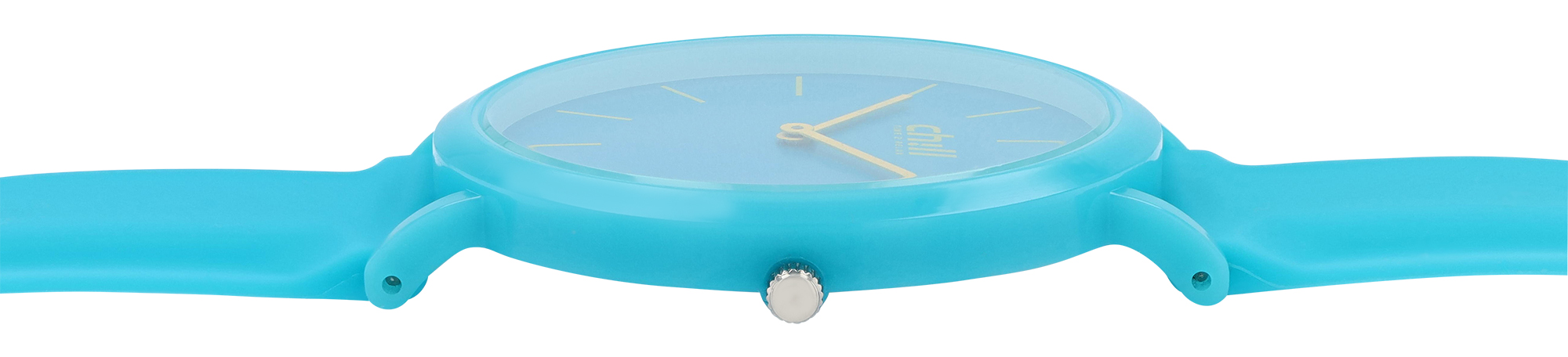 Chill, Damenuhr, Silikonarmband, Ø 41 mm, blau