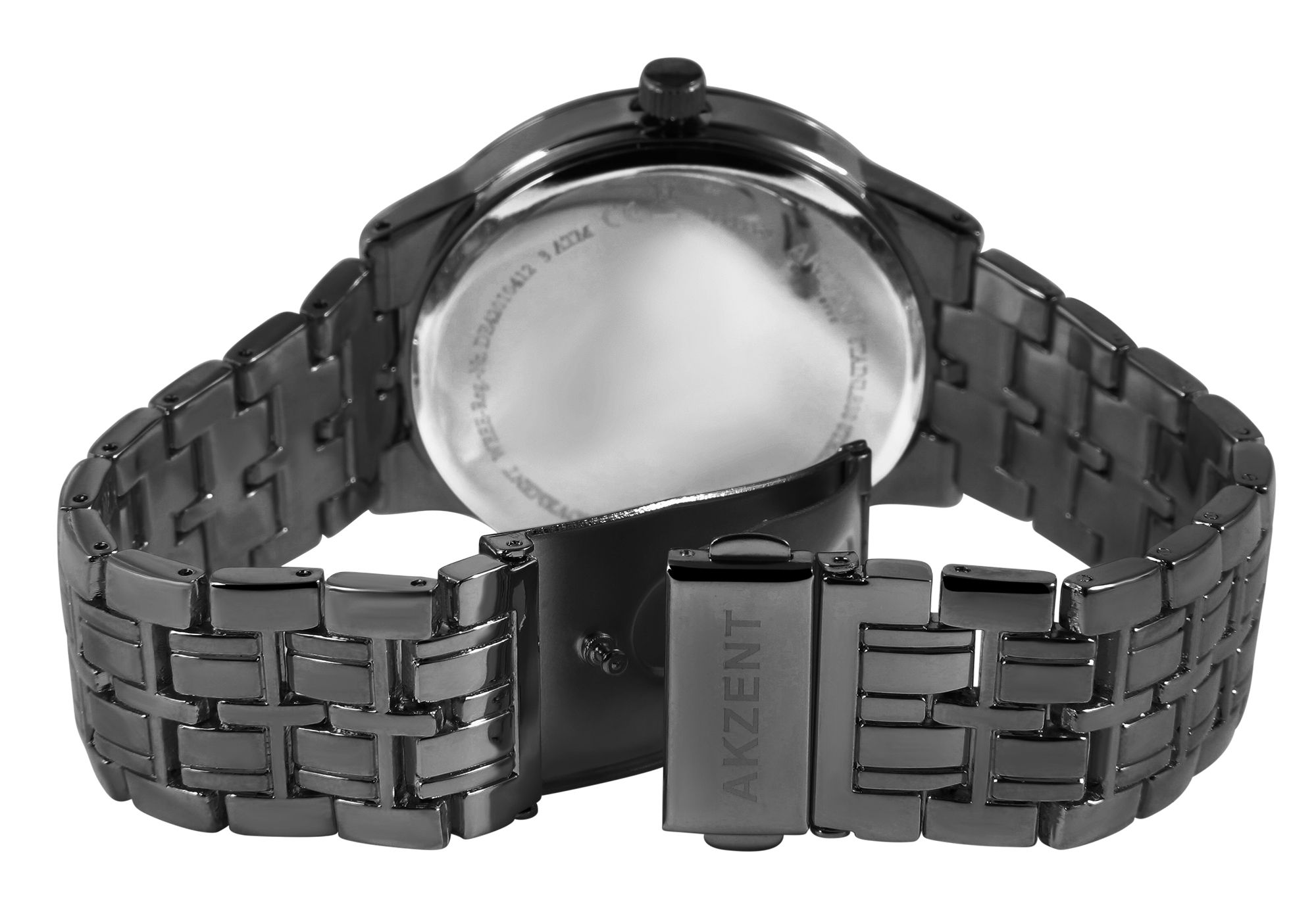 Akzent Exclusive Herrenarmbanduhr mit Metallband