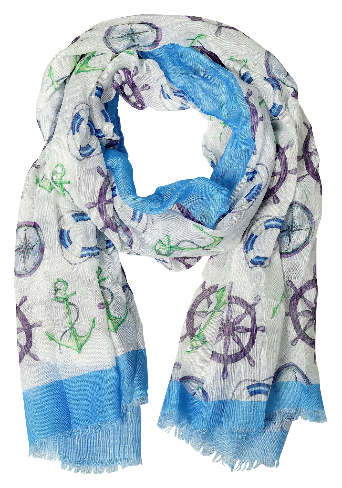 Schalpaket farblich sortiert, 170 x 70 cm, 30% Baumwolle, 70% Polyester, VE 12
