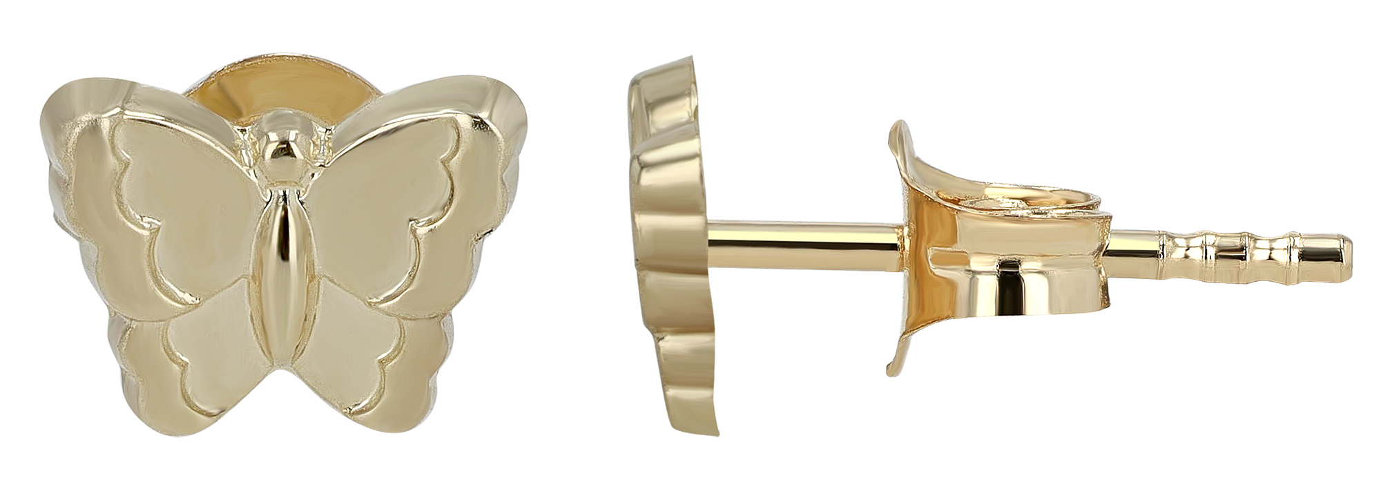 333/- Gold "Zada" Ohrstecker Schmetterling, Gelbgold, 8 Karat, Kinder