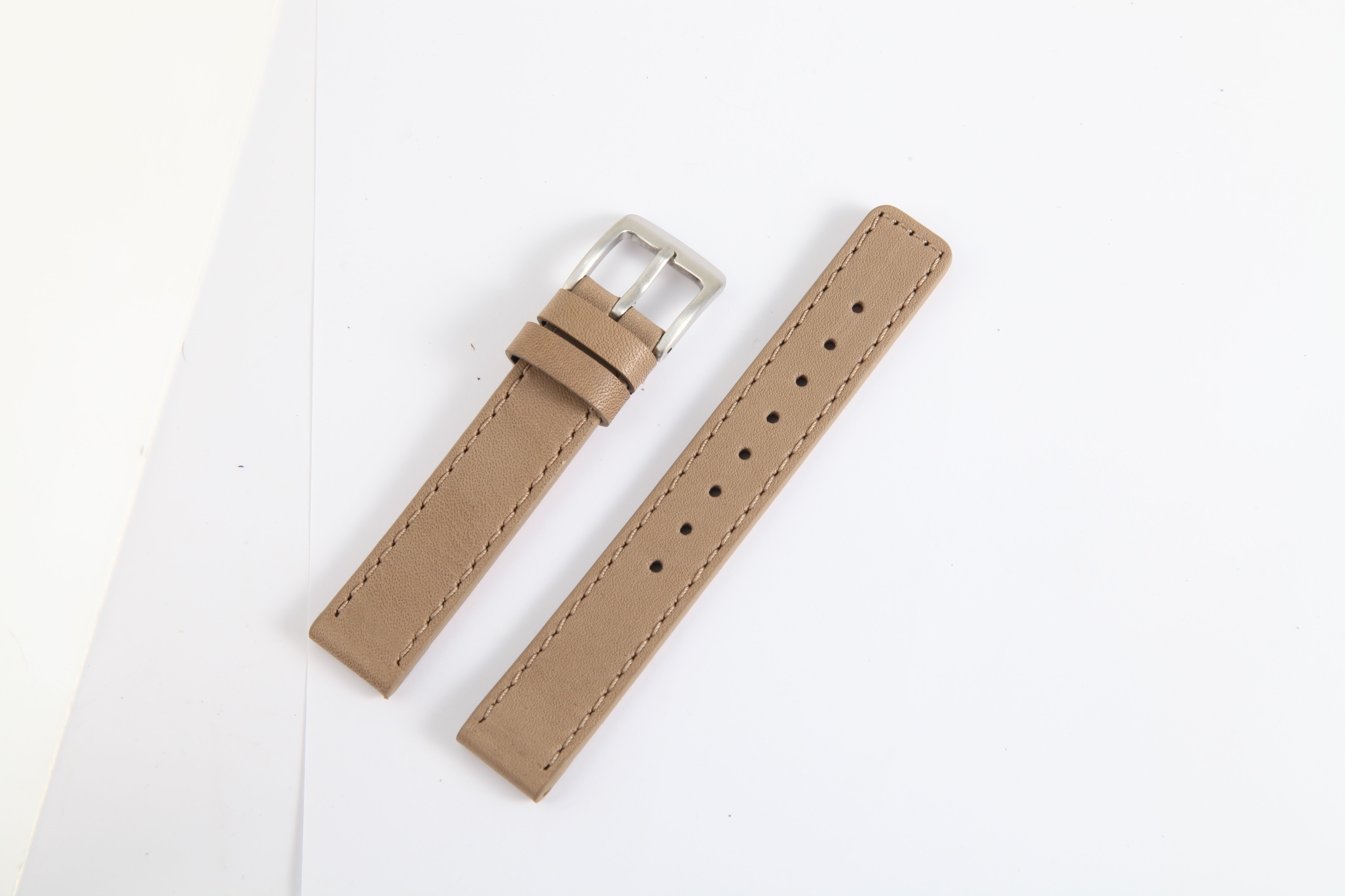 Echt Lederband, 16 mm, taupe
