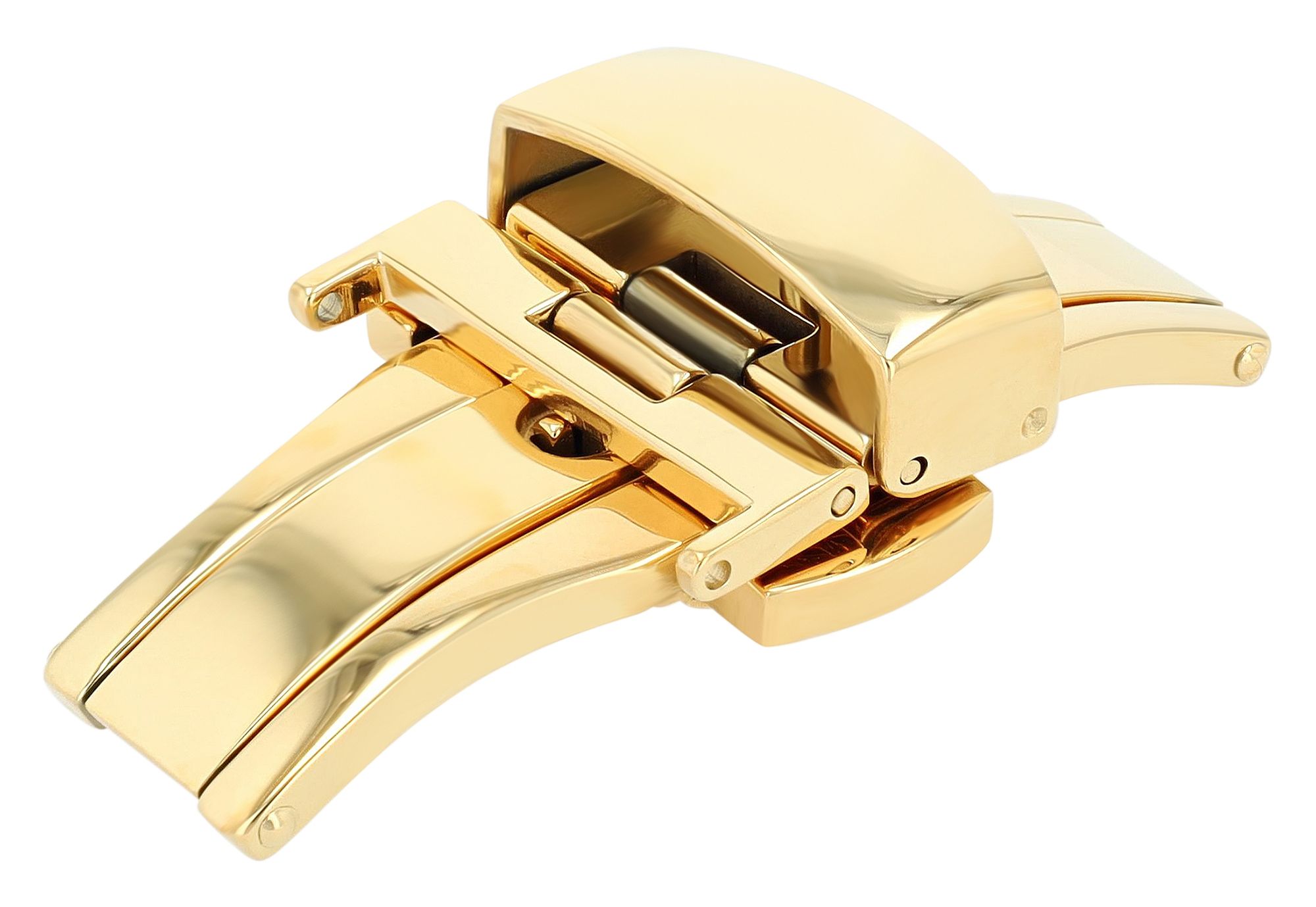 Butterflyschließe, Edelstahl, Schließenanstoß: 18 mm, goldfarben