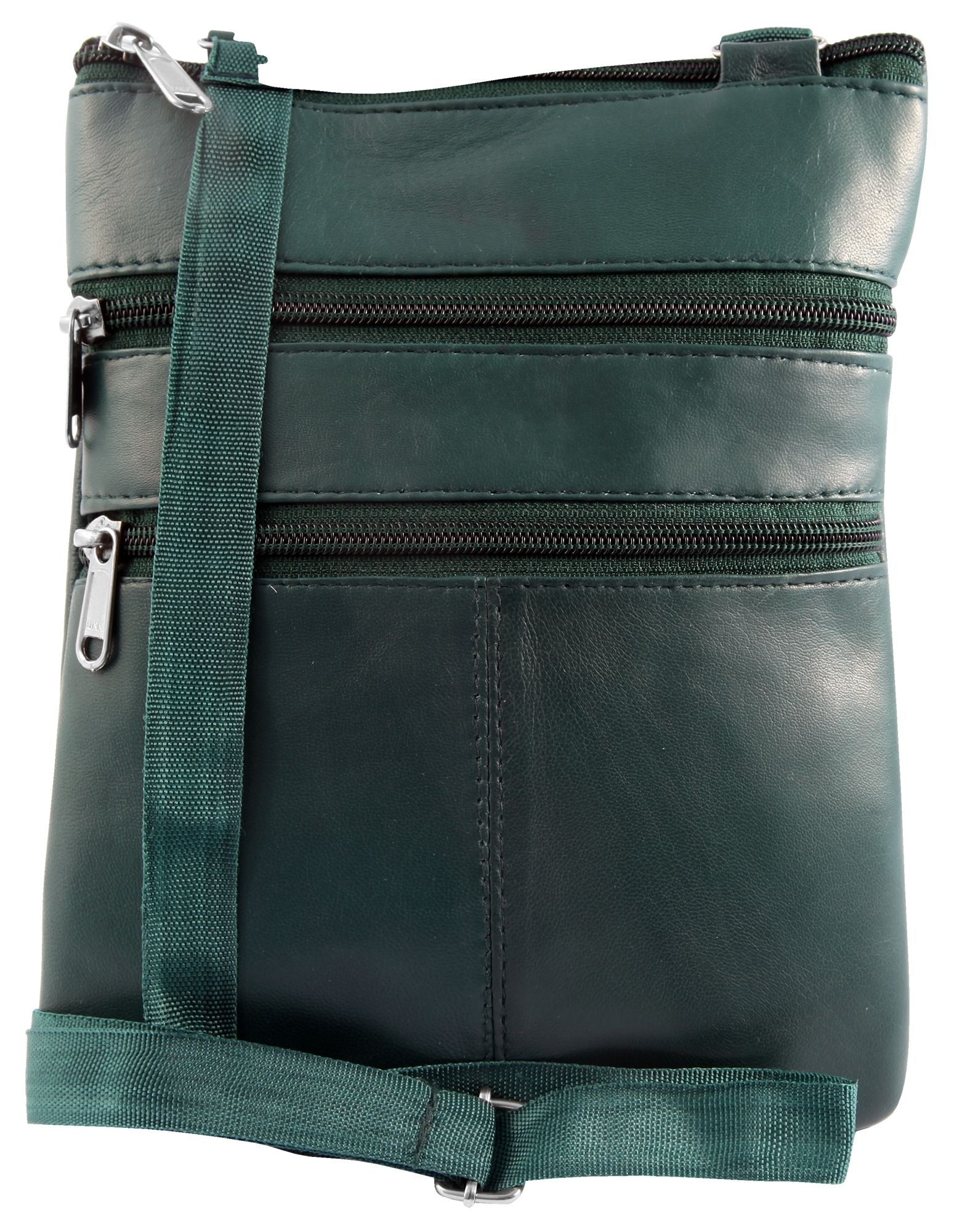 Steinmeister Echtledertasche, dunkelgrün