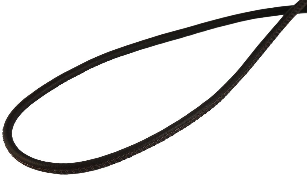 "Algis" Halskette aus Echtleder, schwarz, Länge 60 + 5 cm