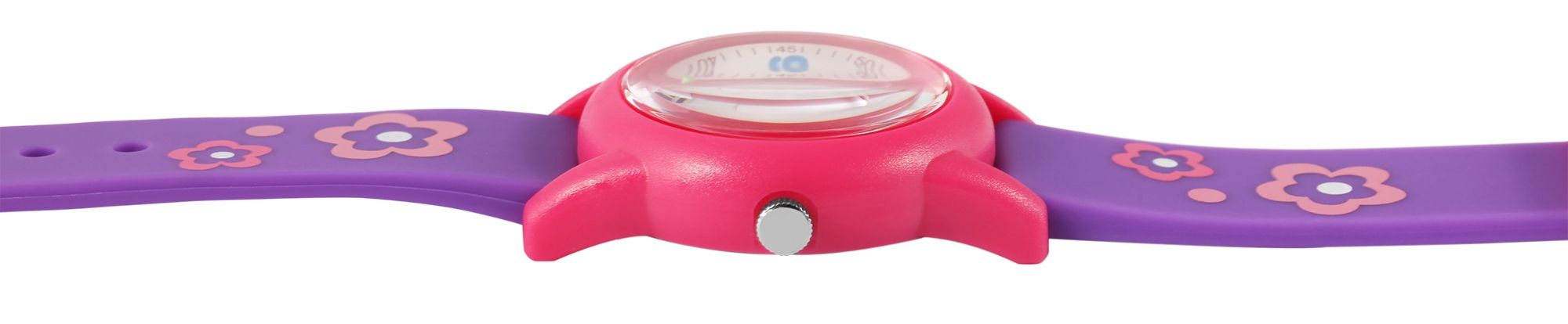 Q&Q Kinderuhr "Blume", Band aus Resin, 10 ATM