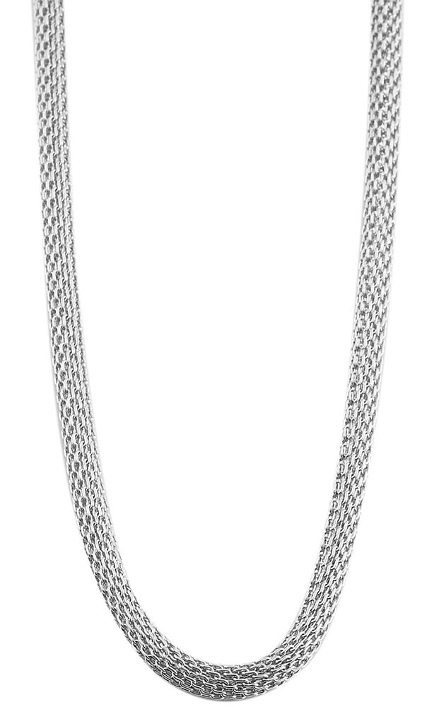Akzent Edelstahl Damen Schlangenkette, Länge: 50 cm / Stärke: 3 mm