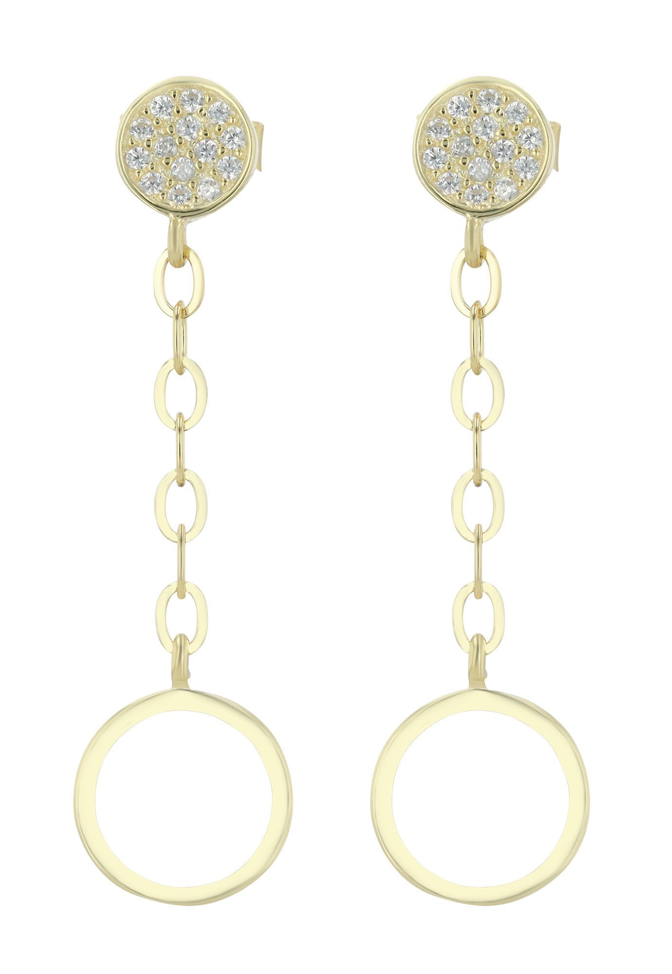 "Vivienne" Ohrstecker mit Hänger, 925/- Echt Silber