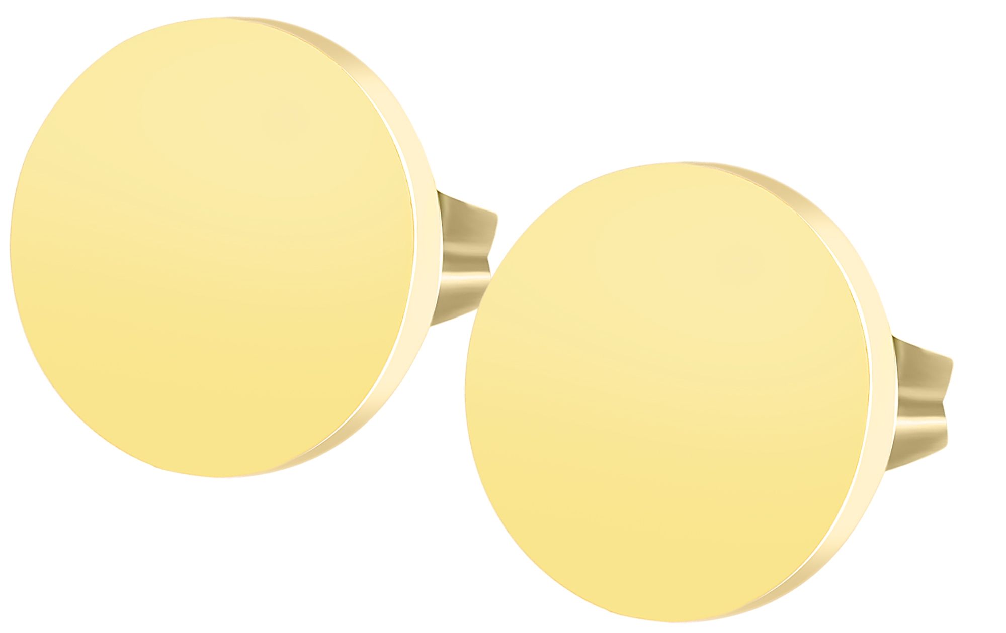 "Saima" Edelstahl Ohrstecker Ø 10 mm, goldfarben