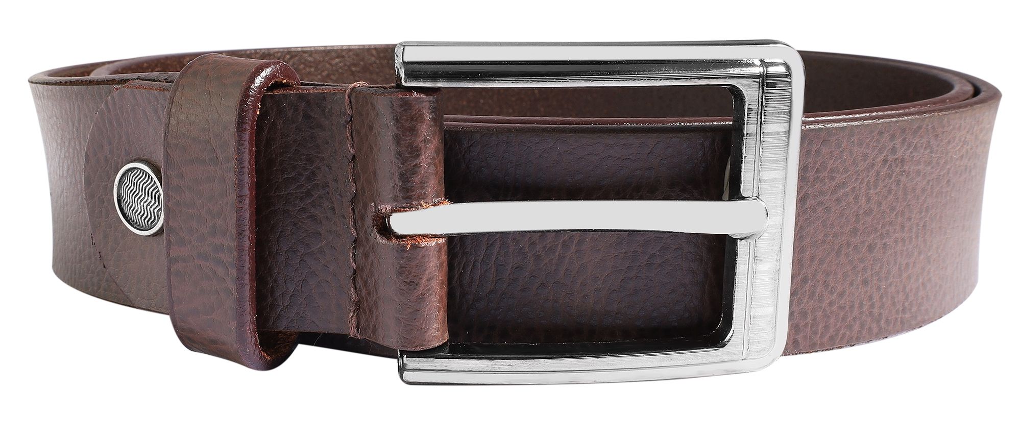Leonardo Verrelli Echtleder Gürtel, kürzbar, braun, 2. Wahl (Schließendesign sortiert), 90 cm