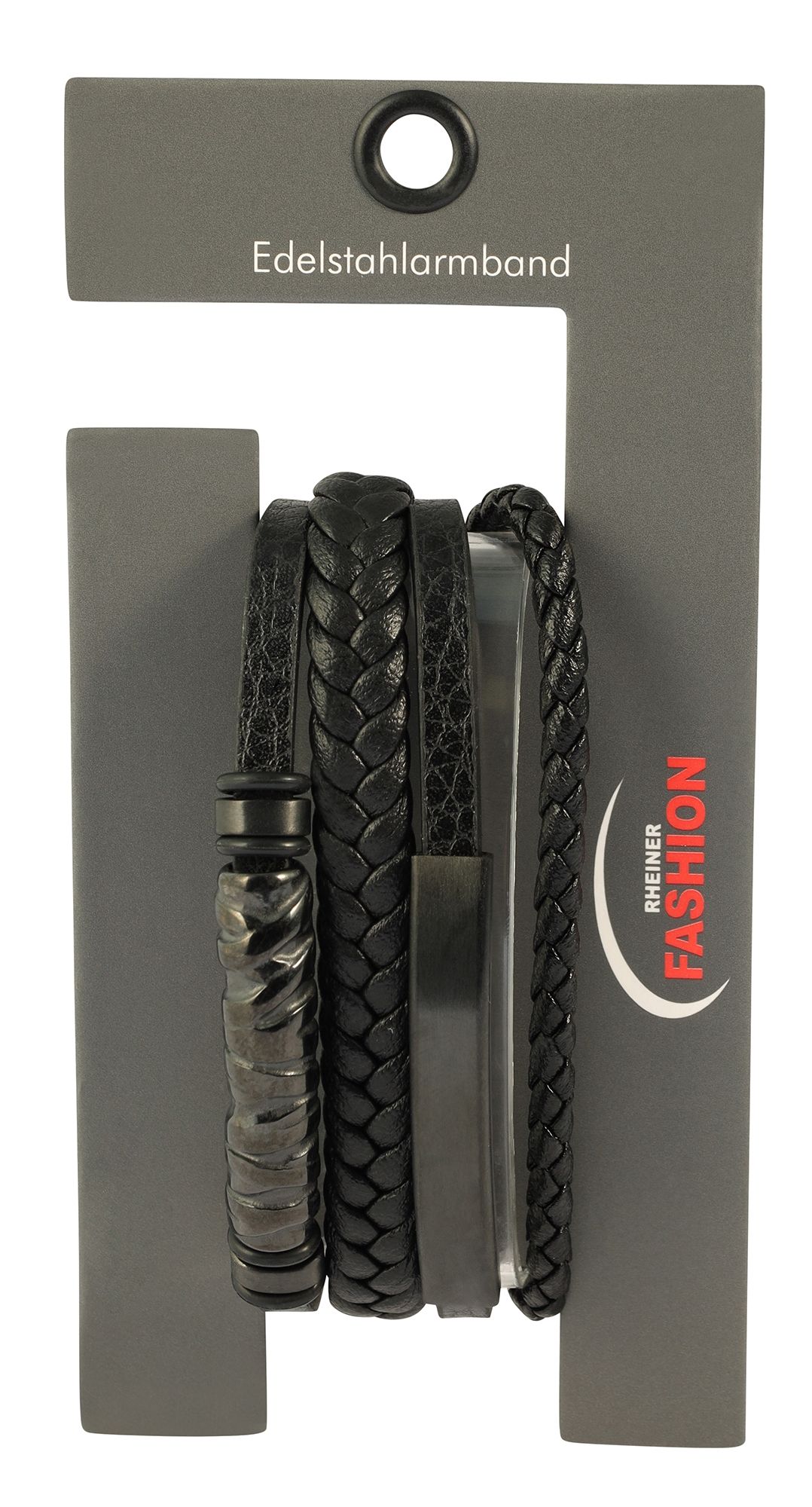 "Nicol" 19 cm, Armband aus Lederimitat mit Gravurplatte, VE-4