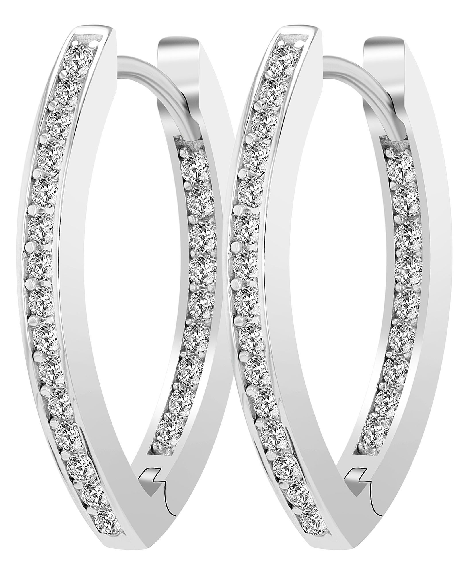 925/- Echt Silber Klapp-Creolen "Avila"